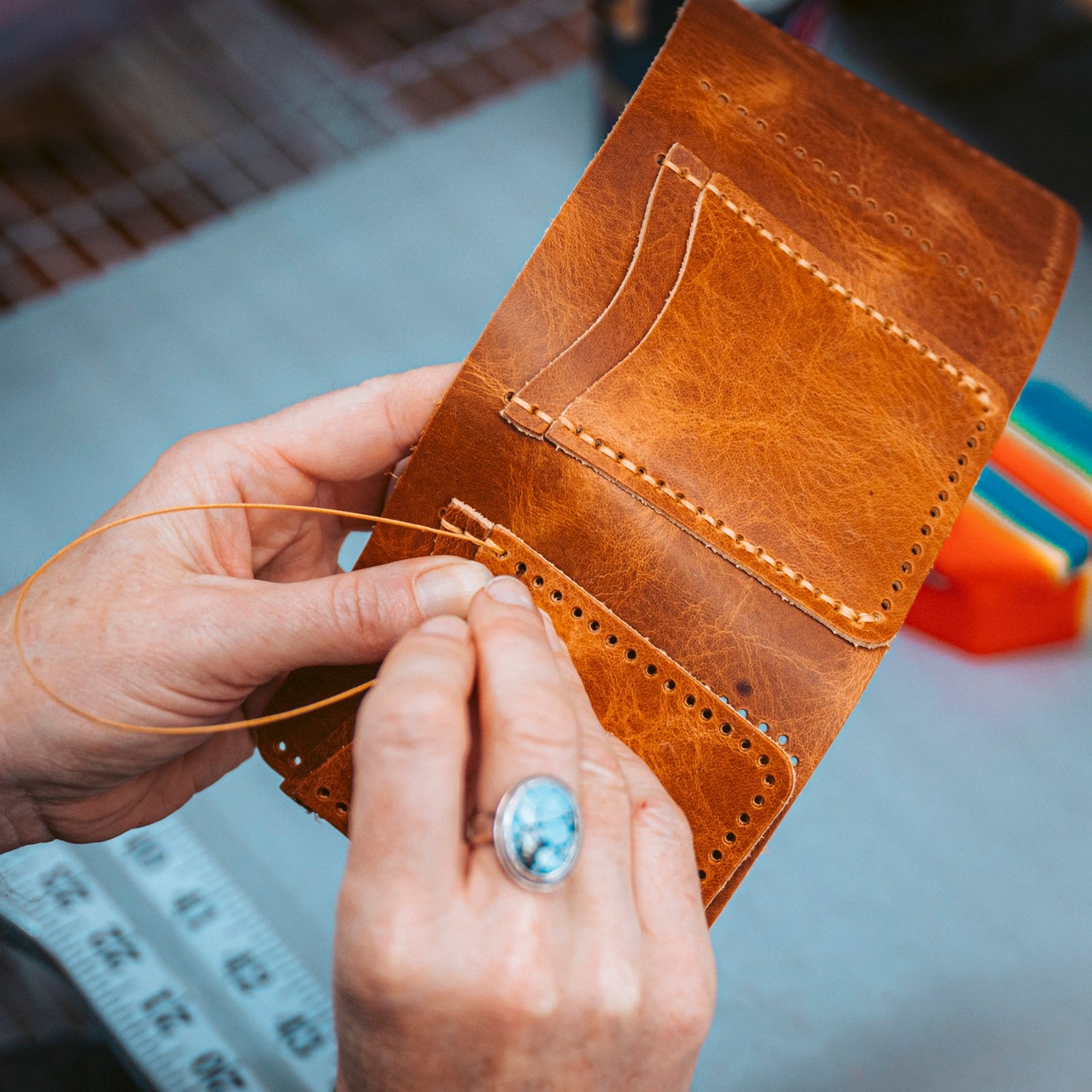 Sewing leather by hand vs sewing machines