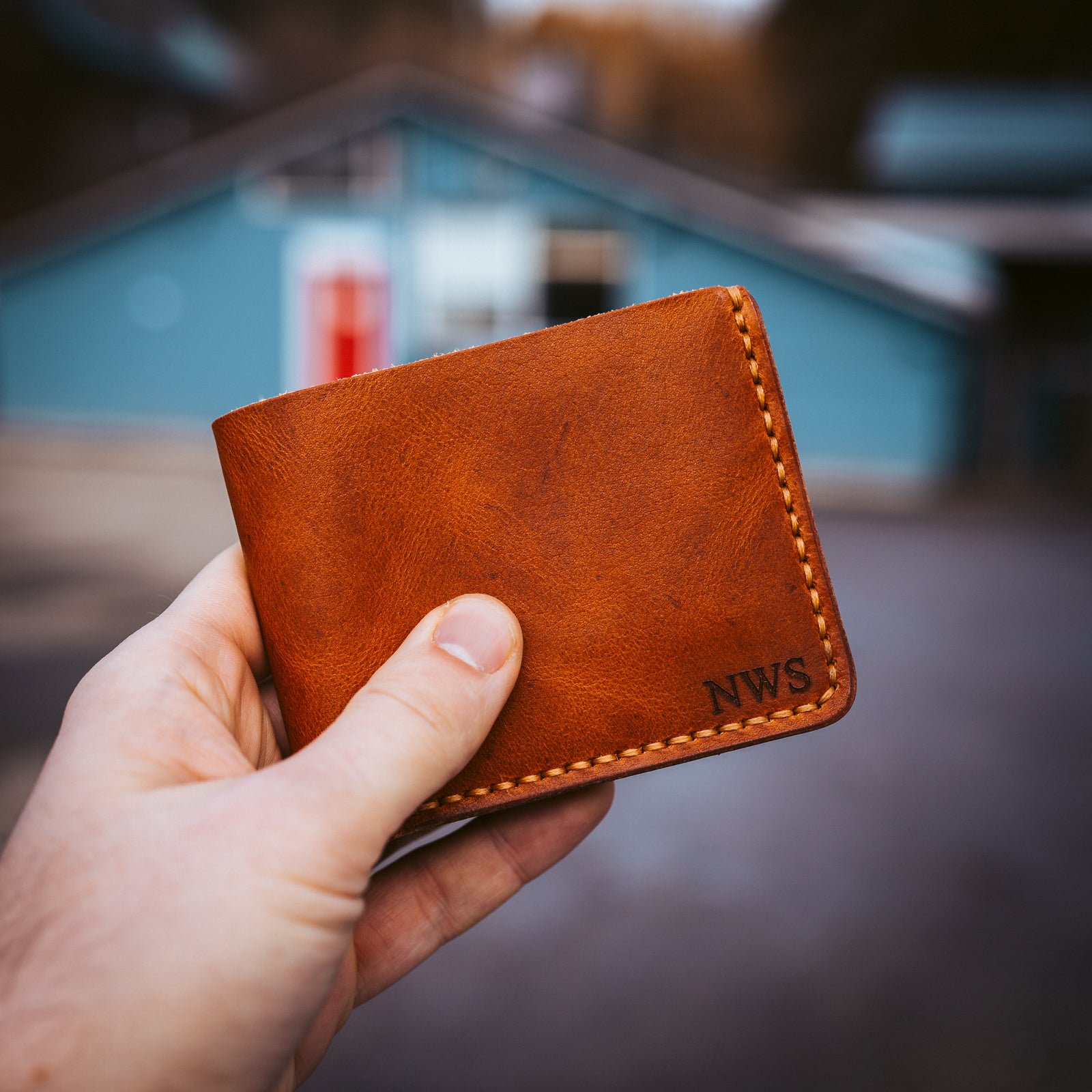 English Tan Leather Traditional Wallet