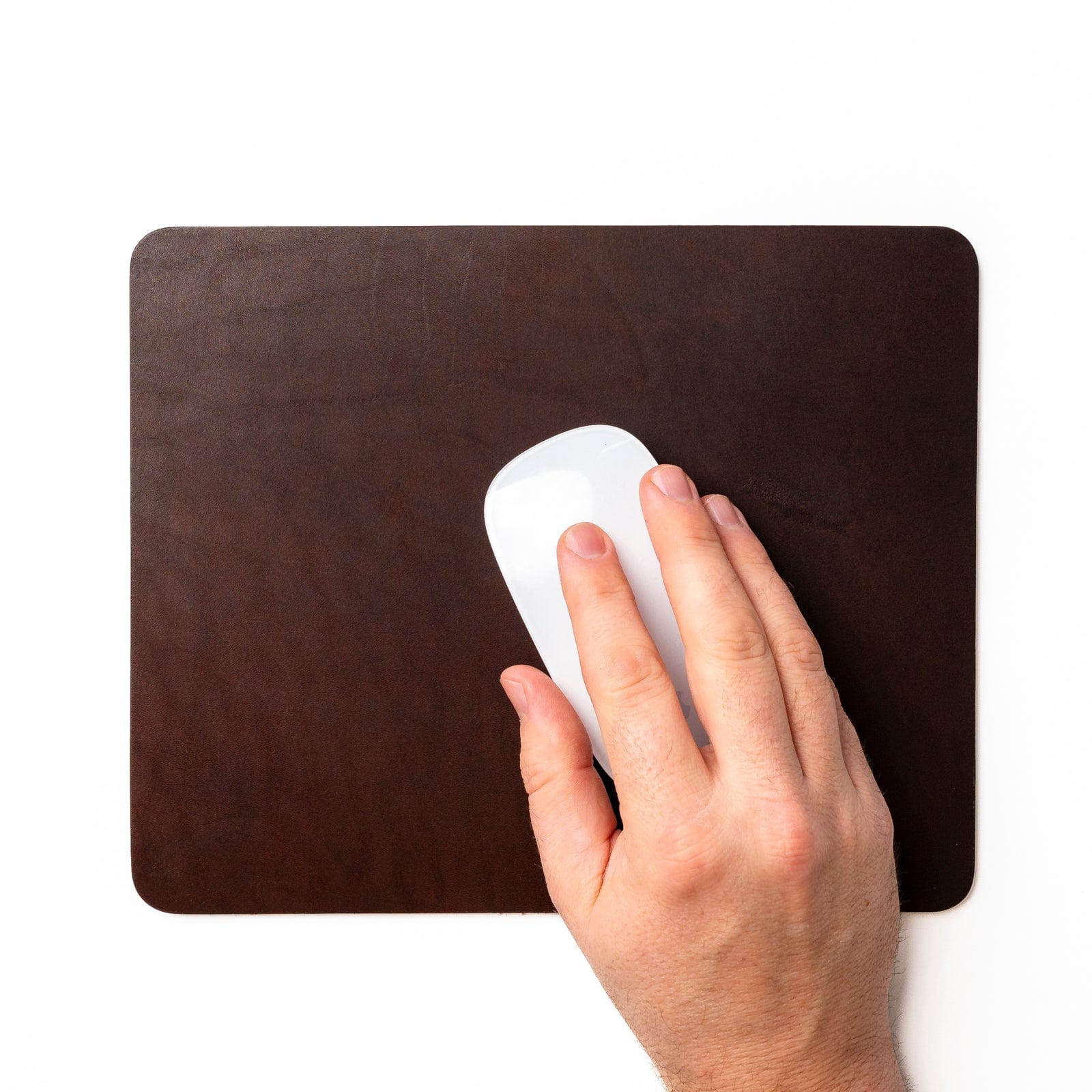 Leather Mouse Pad - Heritage Brown Popov Leather