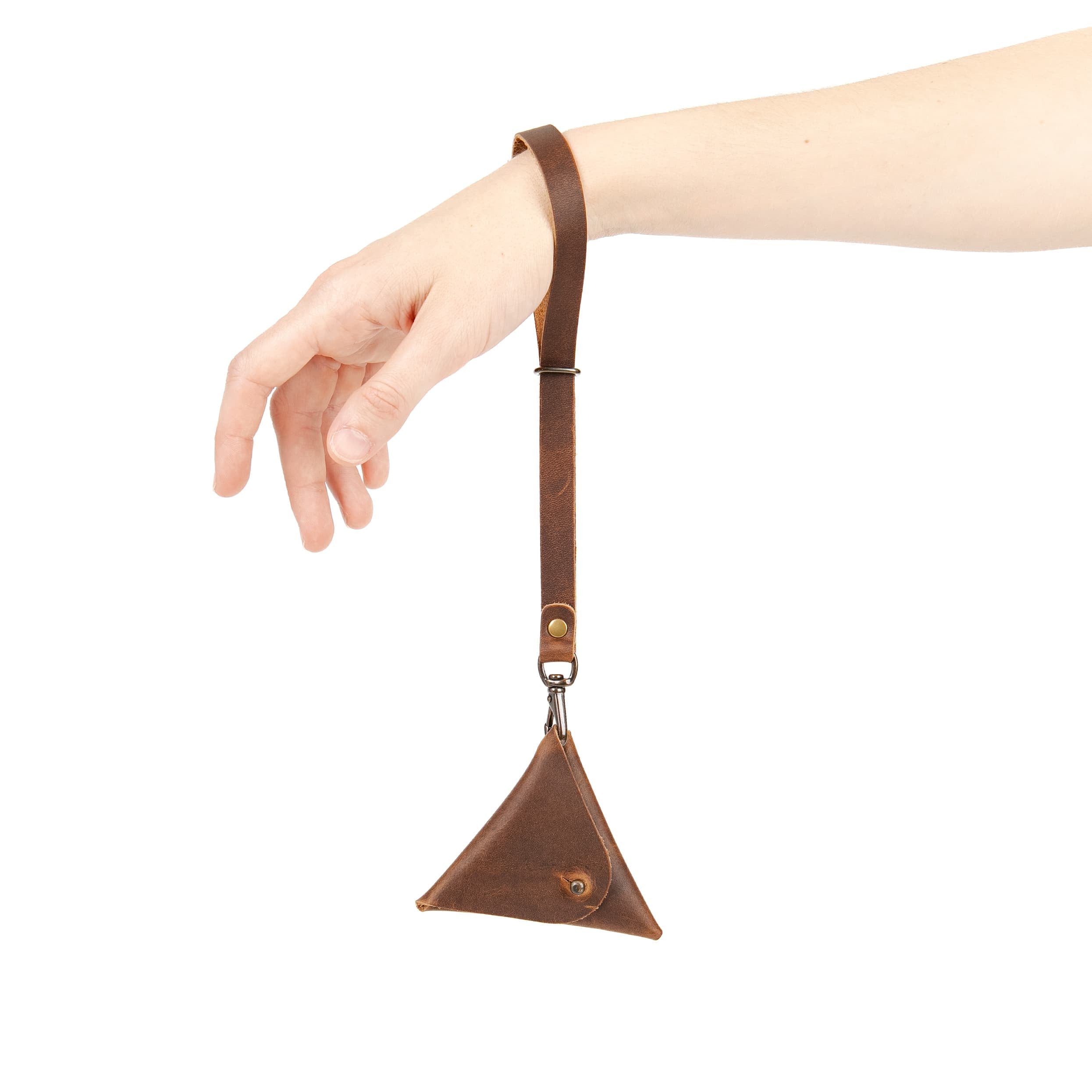 Leather Triangle Pouch