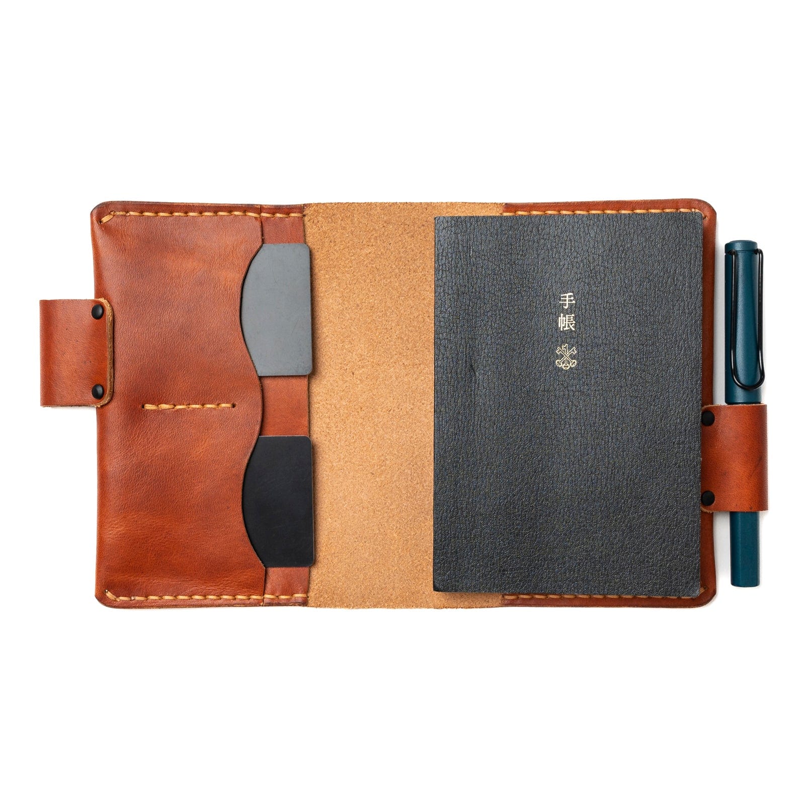 Leather A6 Notebook Cover - English Tan Popov Leather