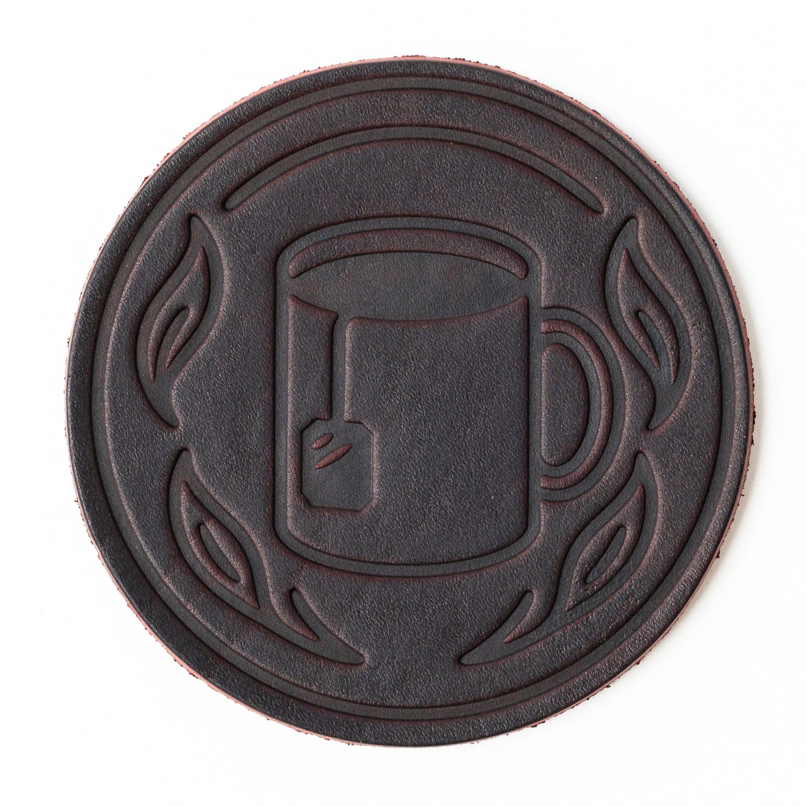 Leather Coasters 4 Pack - Tea - Oxblood Popov Leather®