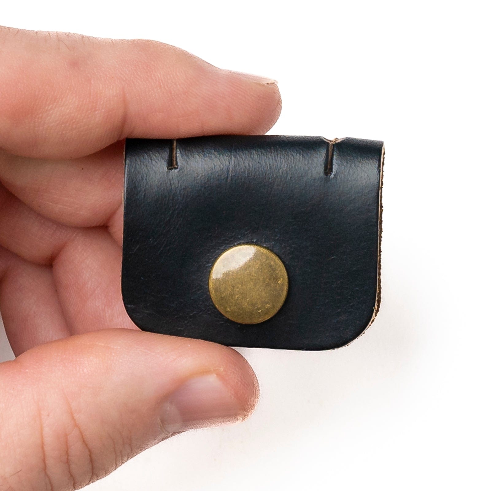Leather Cord Wrap - Black Popov Leather