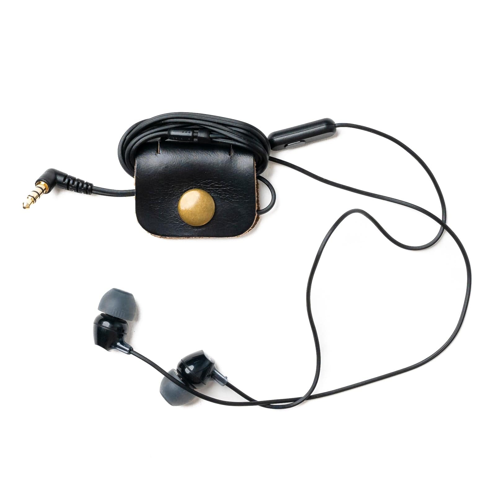 Leather Cord Wrap - Black Popov Leather