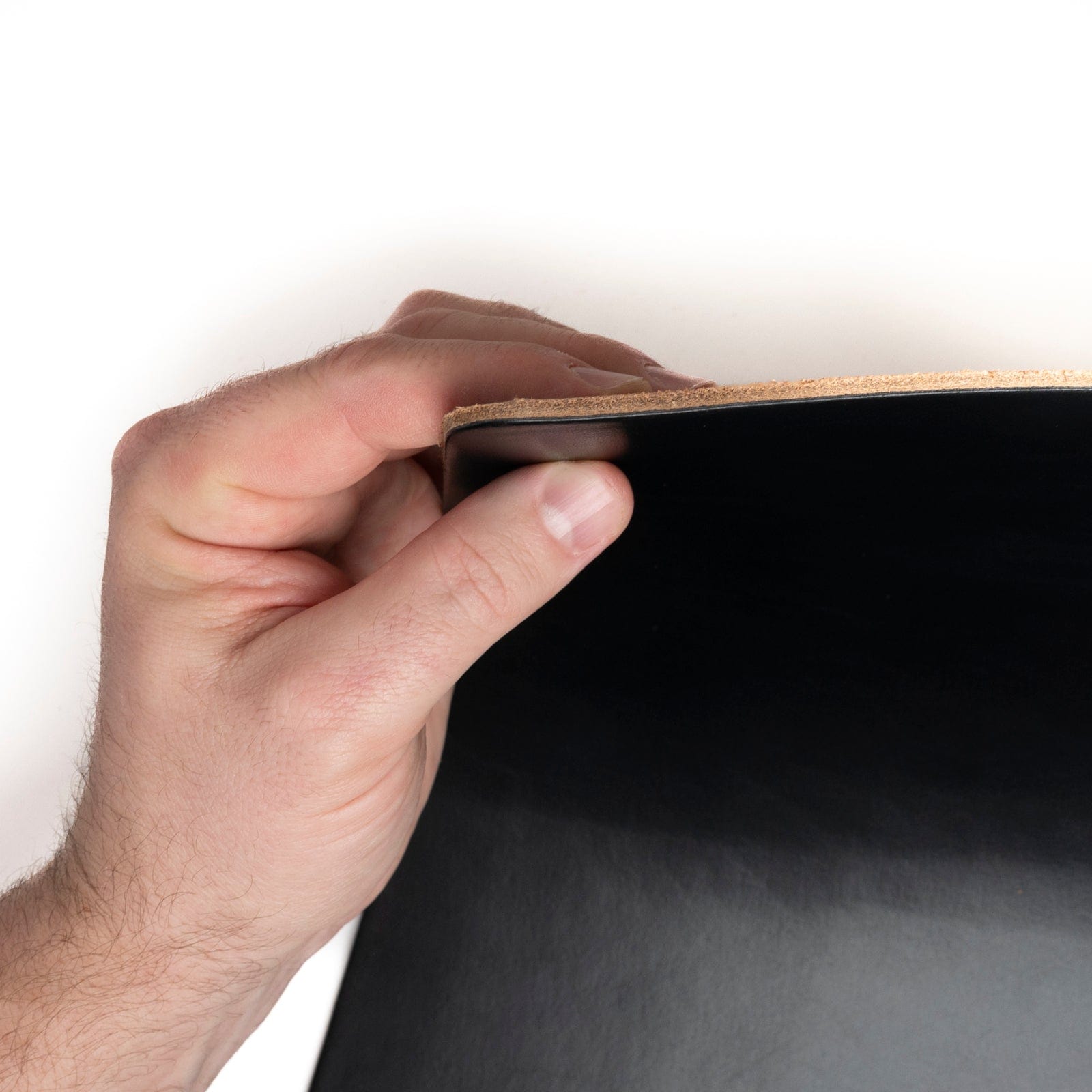 Leather Desk Pad - Black Popov Leather
