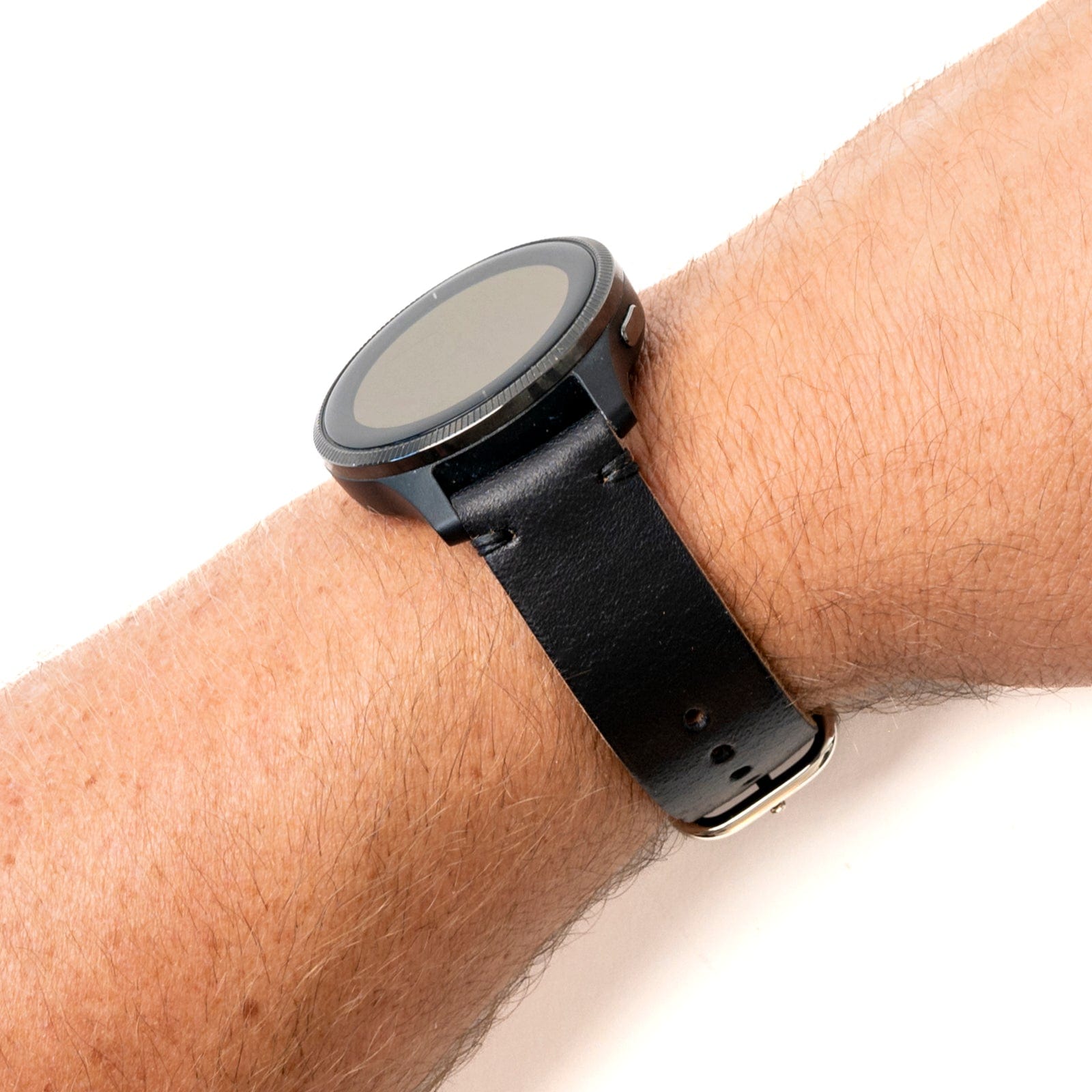 Leather Garmin Watch Band - Black Popov Leather®