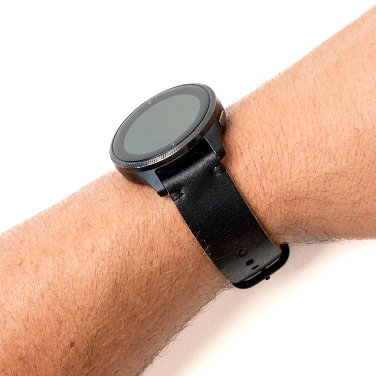 Leather Garmin Watch Band - Black Popov Leather®