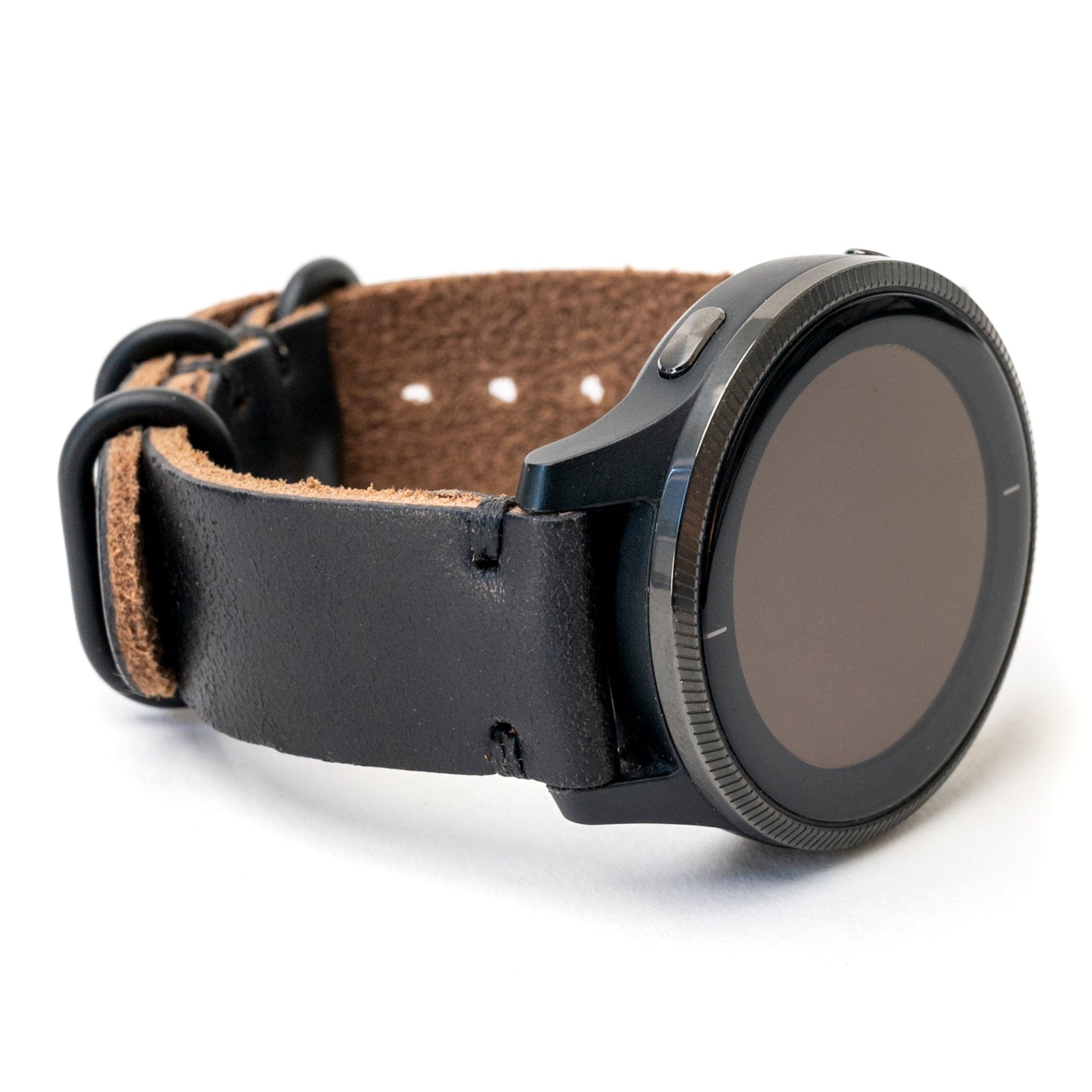Leather Garmin Watch Band - Black Popov Leather®