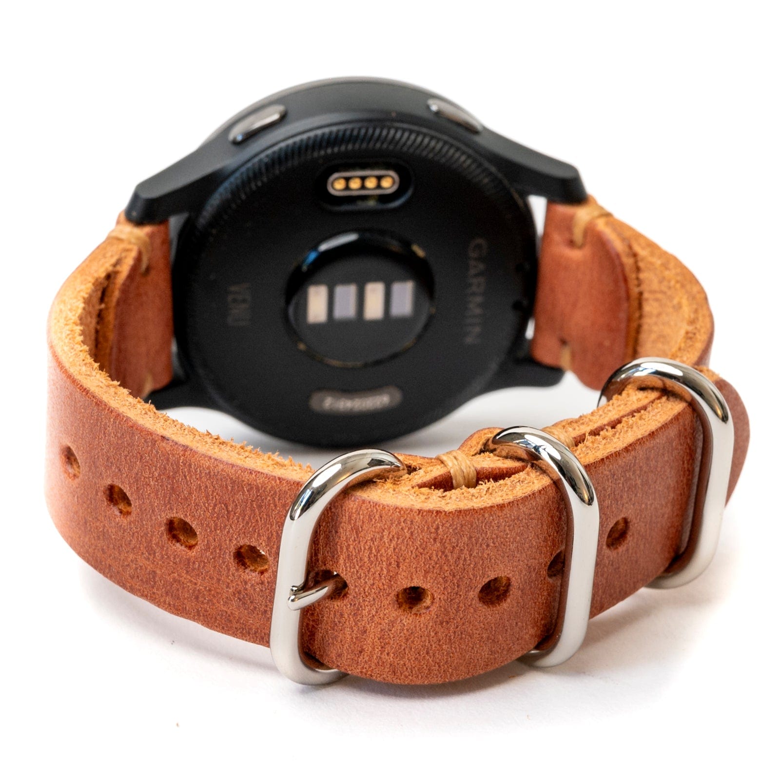 Leather Garmin Watch Band - English Tan Popov Leather®