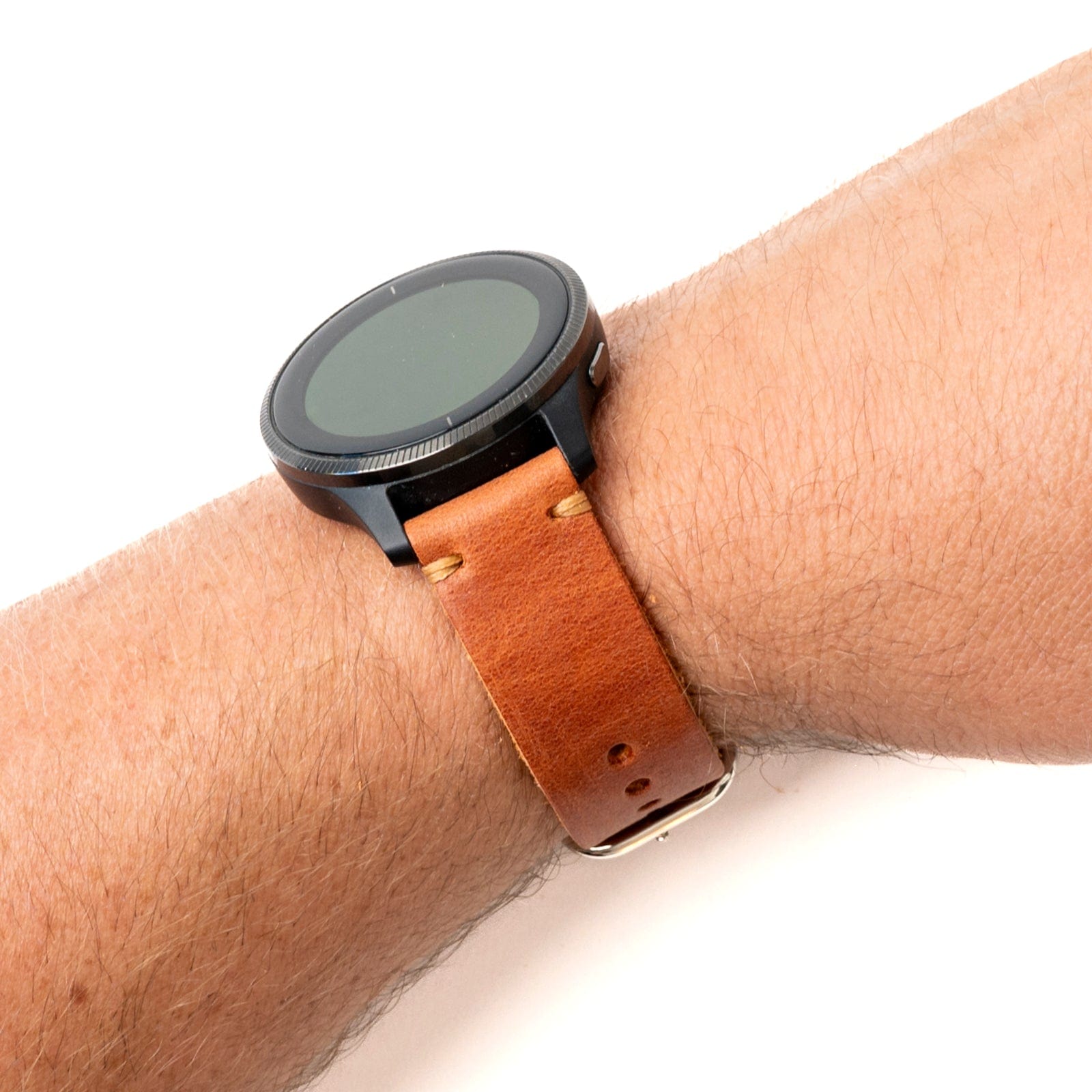 Leather Garmin Watch Band - English Tan Popov Leather®