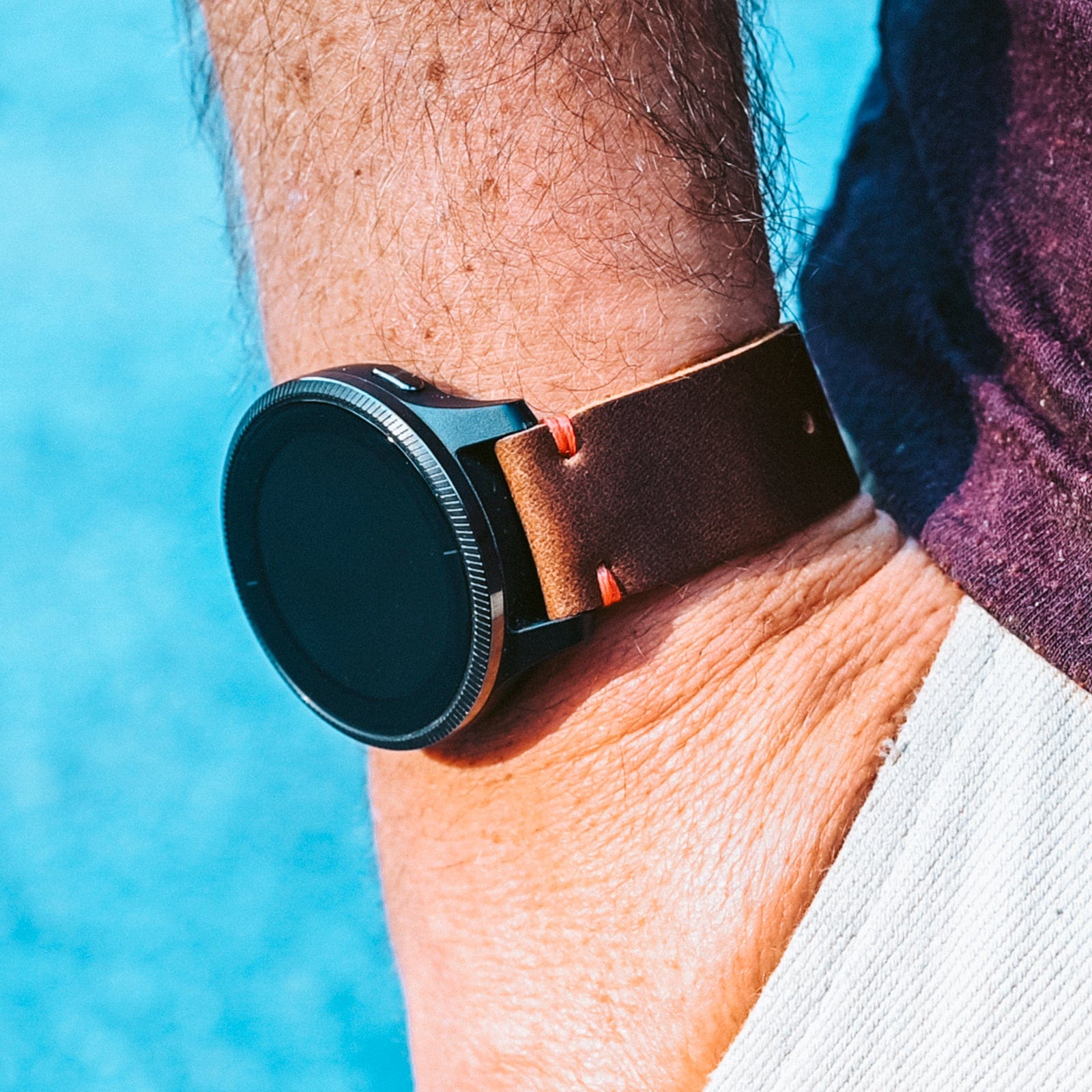 Leather Garmin Watch Band - Heritage Brown Popov Leather®