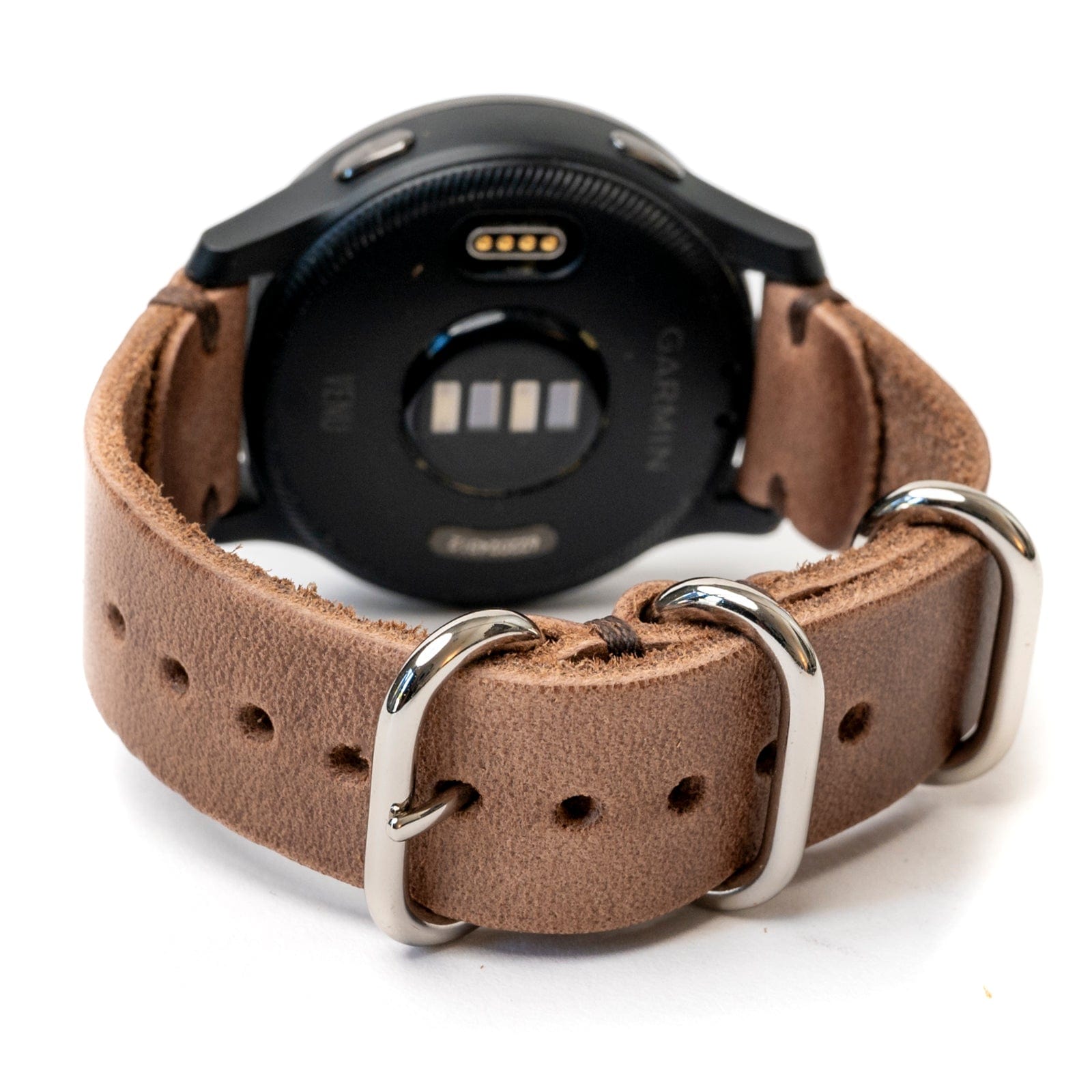 Leather Garmin Watch Band - Natural Popov Leather®