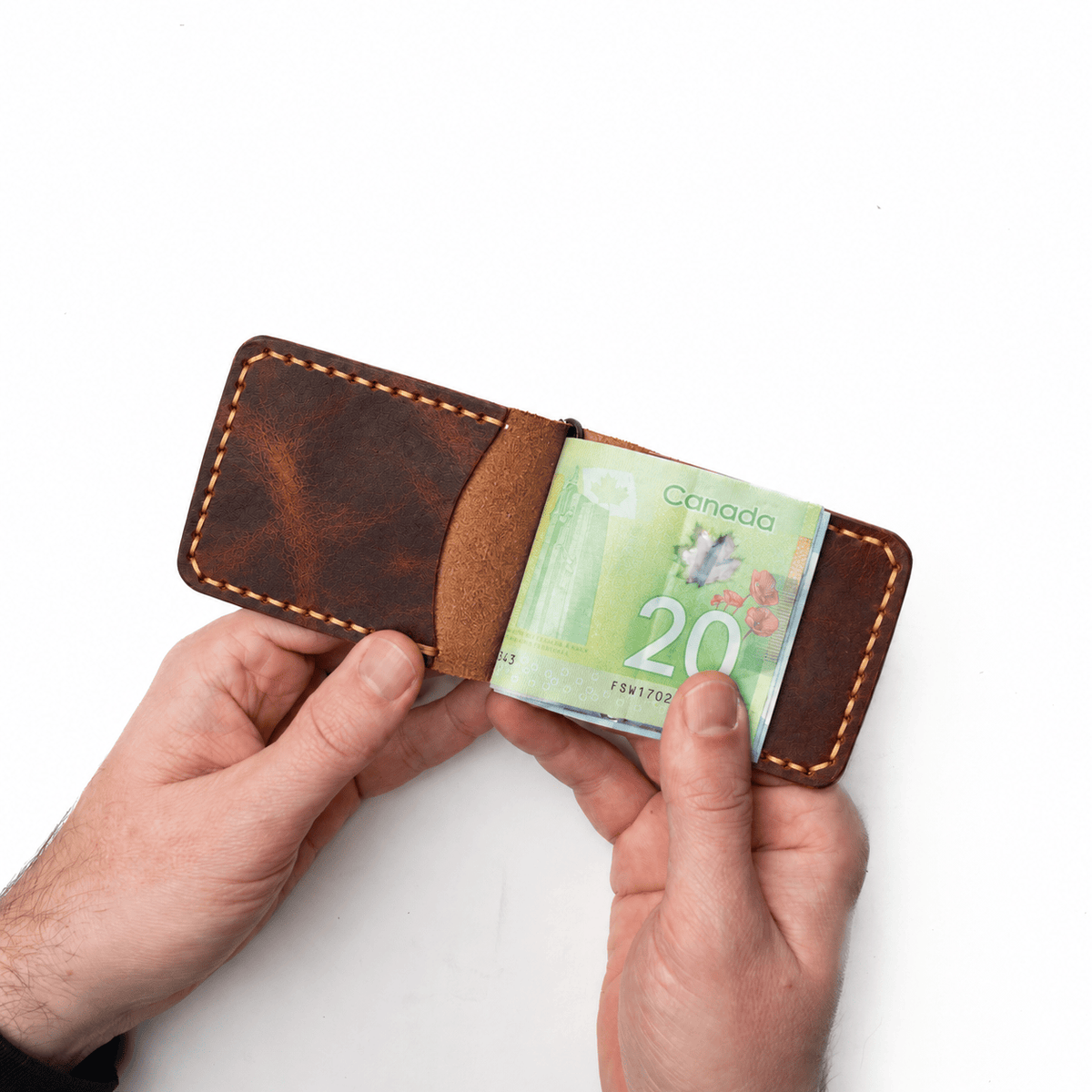 Leather Money Clip Wallet Popov Leather®