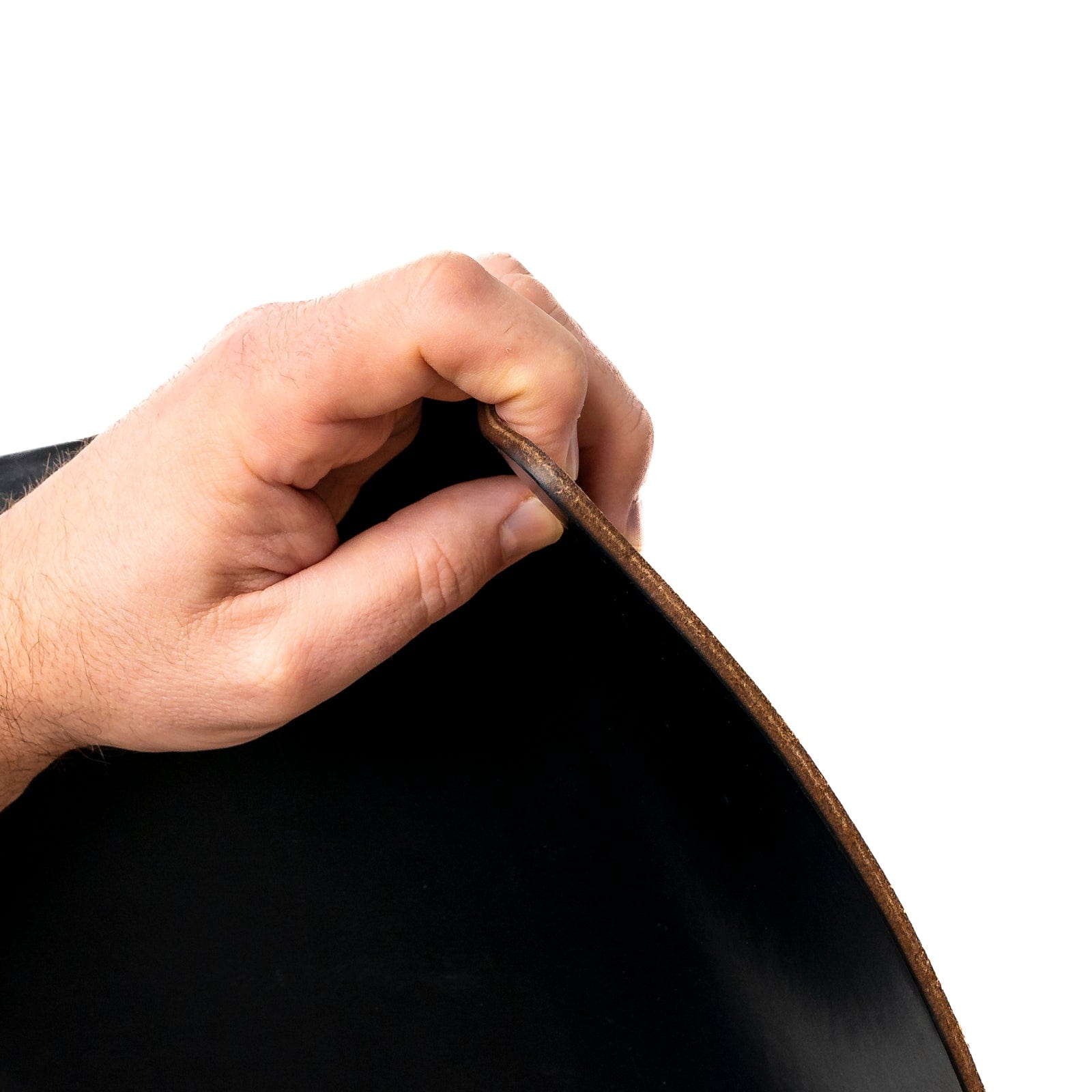 Leather Mouse Pad - Black Popov Leather