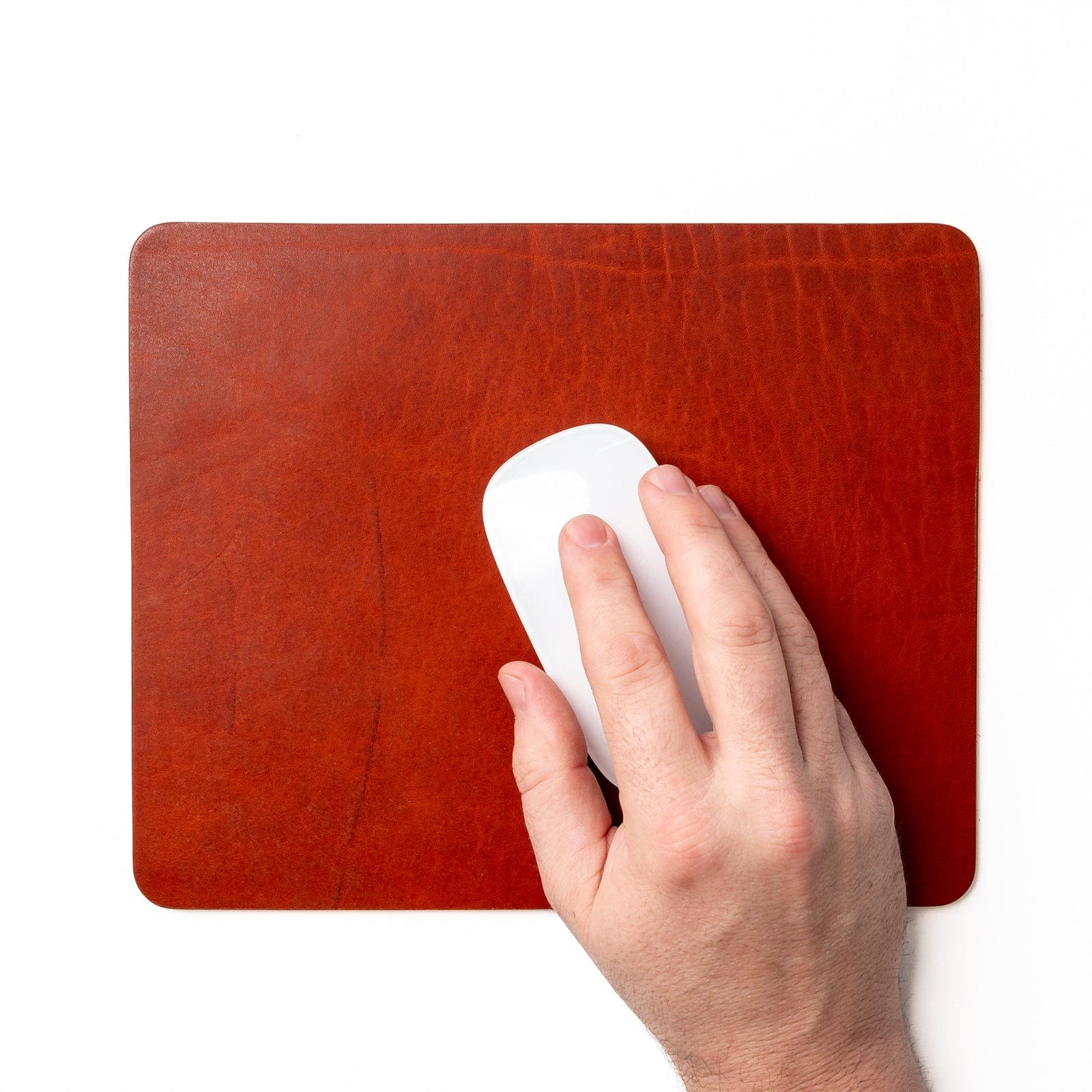 Leather Mouse Pad - English Tan Popov Leather