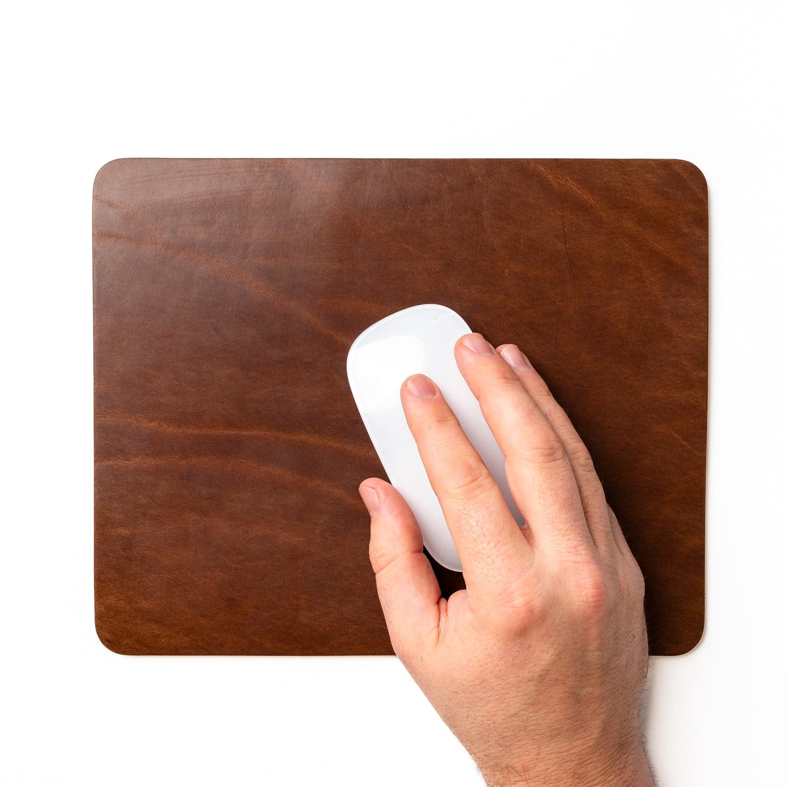 Leather Mouse Pad - Natural Popov Leather