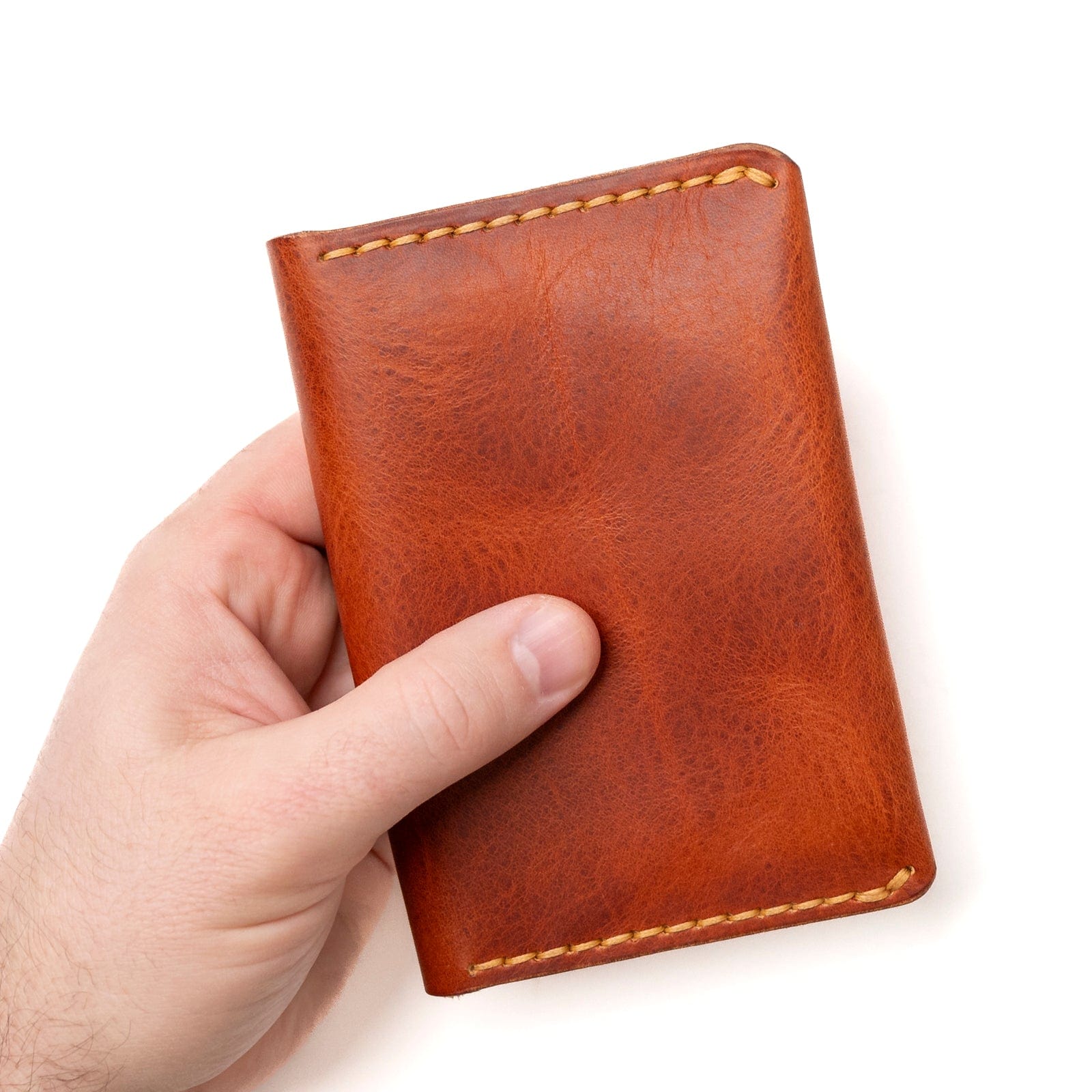 Leather Passport Cover - English Tan Popov Leather