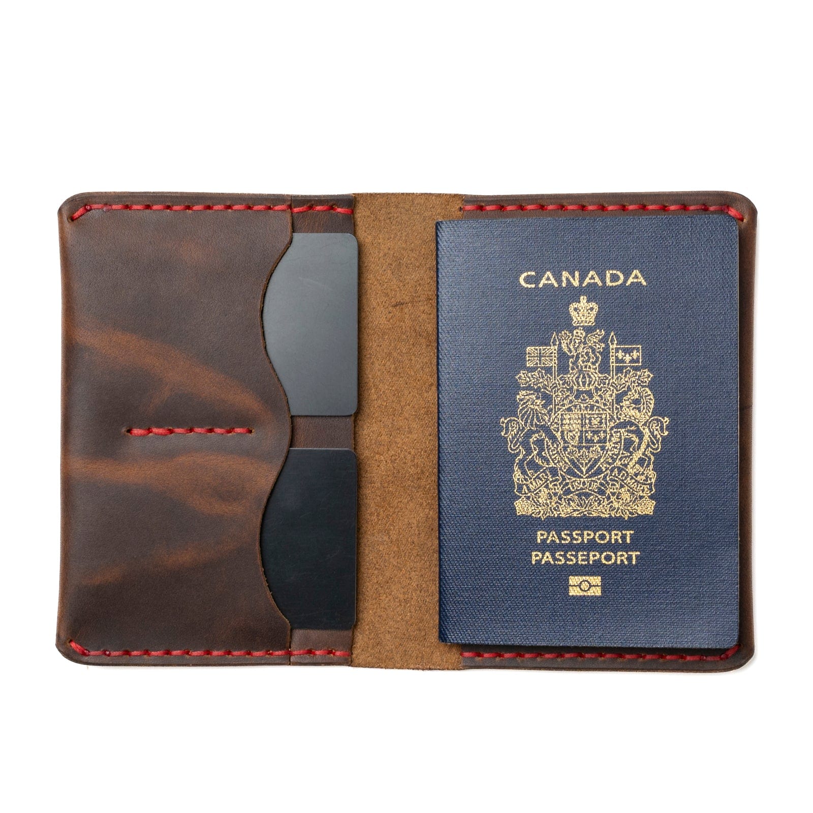Leather Passport Cover - Heritage Brown Popov Leather