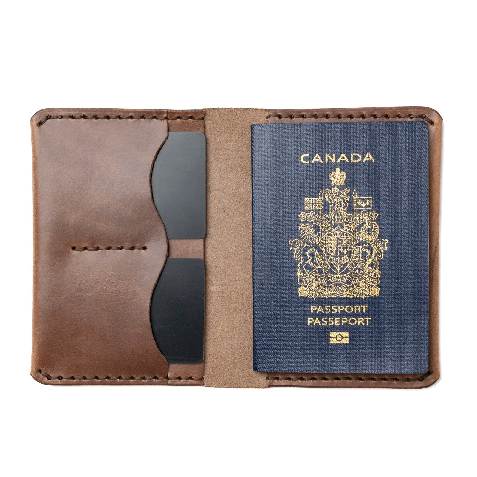 Leather Passport Cover - Natural Popov Leather