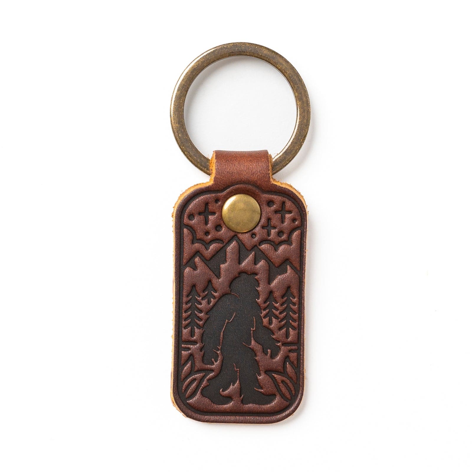 Leather Sasquatch Keyfob - Heritage Brown Popov Leather