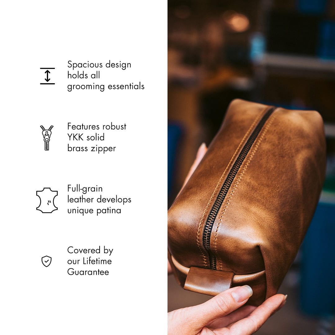 Leather Toiletry Bag Popov Leather®