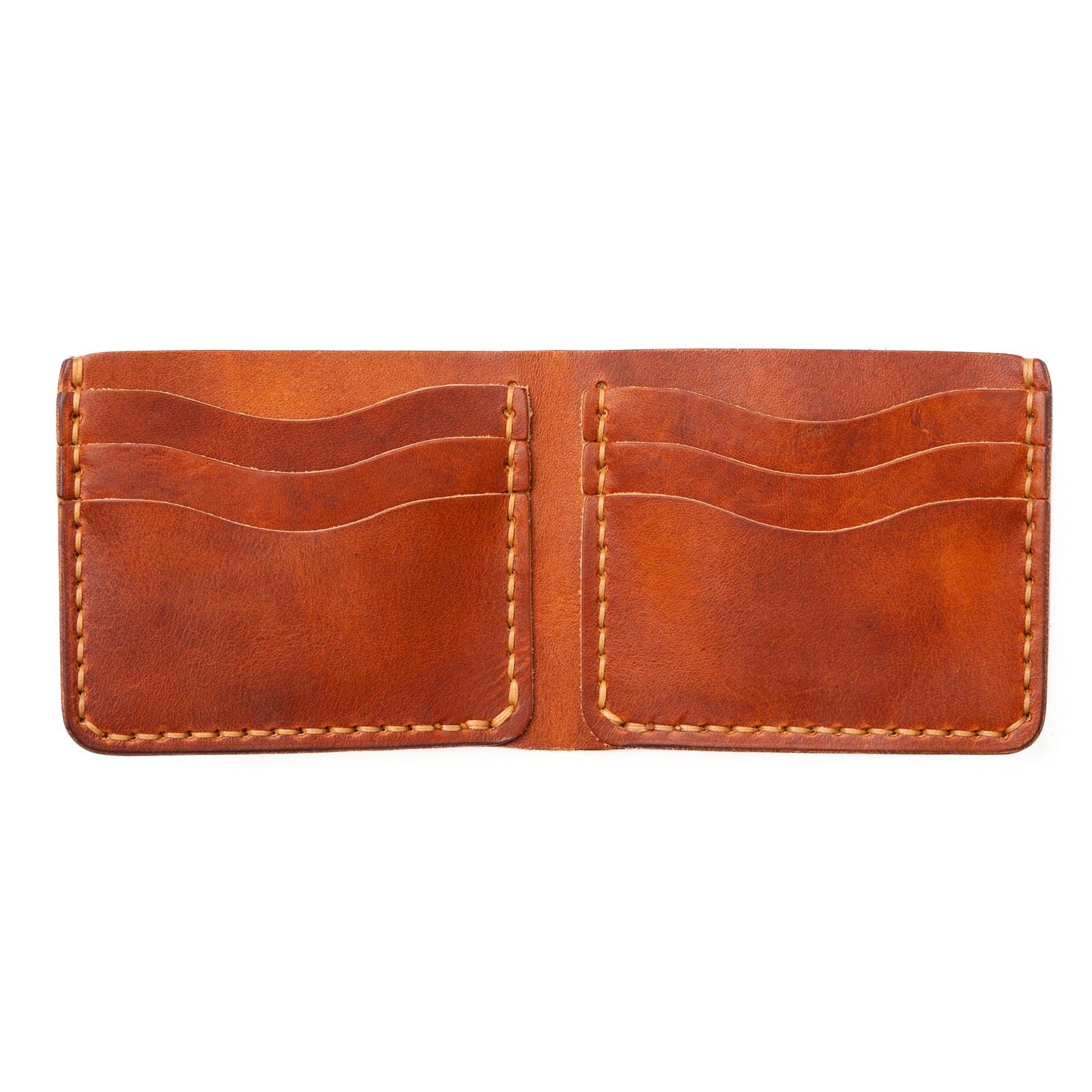 Leather Traditional Wallet - English Tan Popov Leather