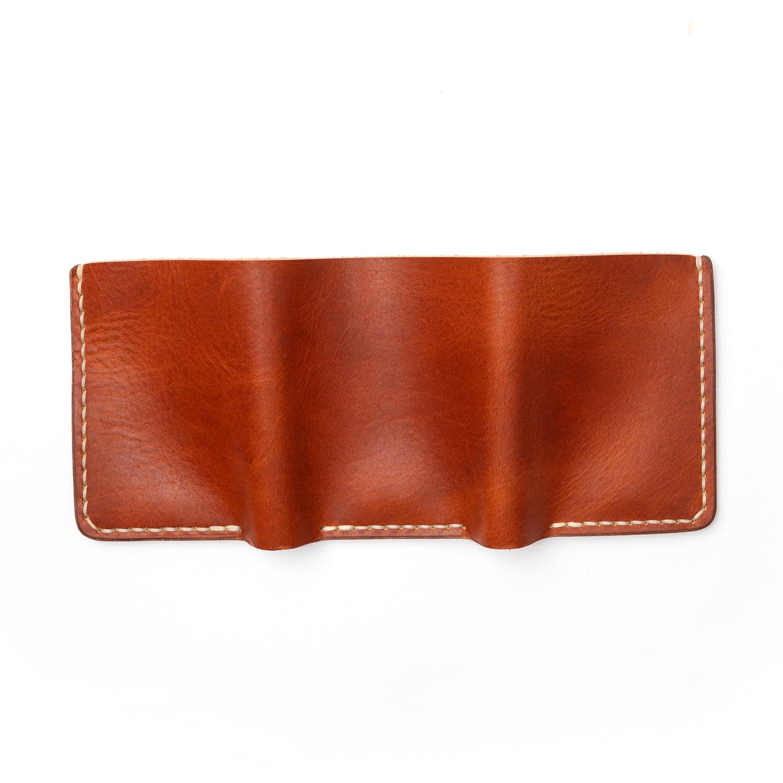 Leather Trifold Wallet - English Tan Popov Leather