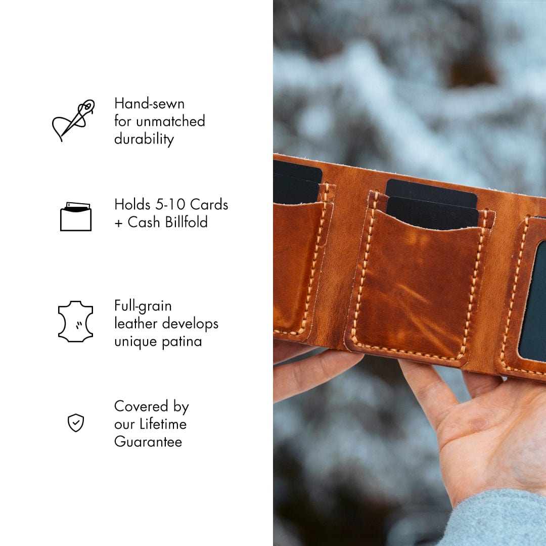 Leather Trifold Wallet Popov Leather®