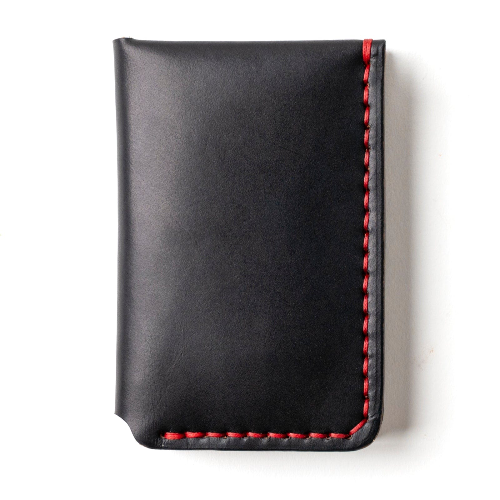 Leather Vertical Wallet - Black Popov Leather®