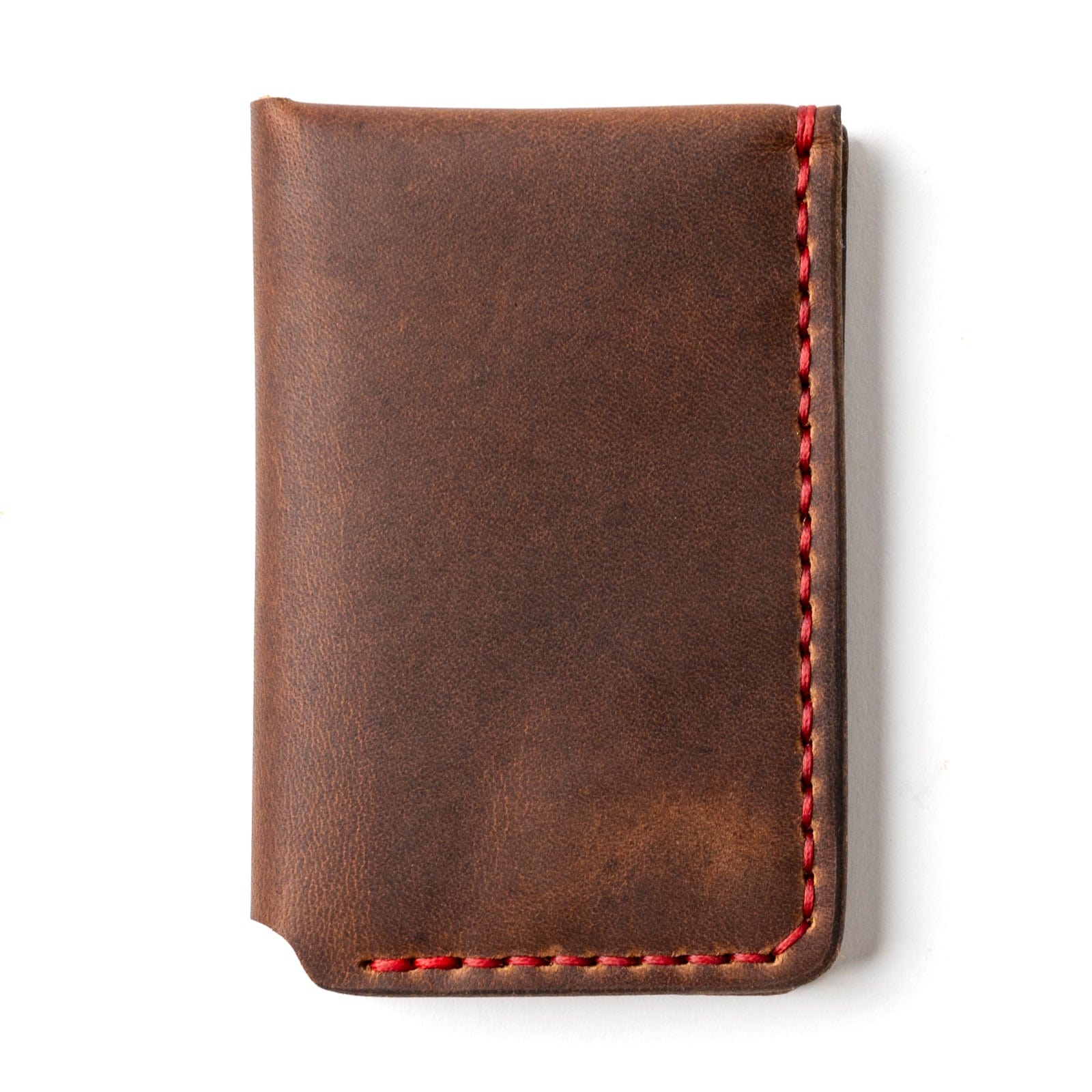 Leather Vertical Wallet - Heritage Brown Popov Leather®