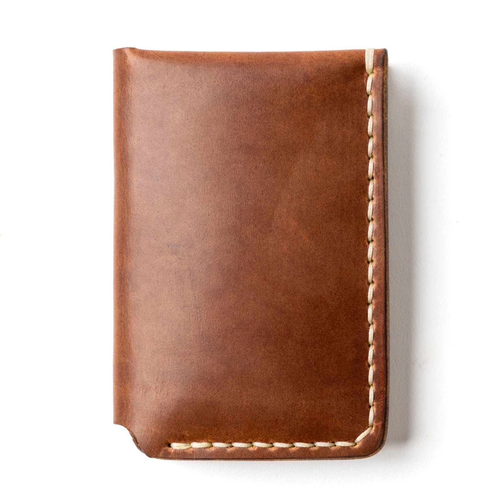 Leather Vertical Wallet - Natural Popov Leather®
