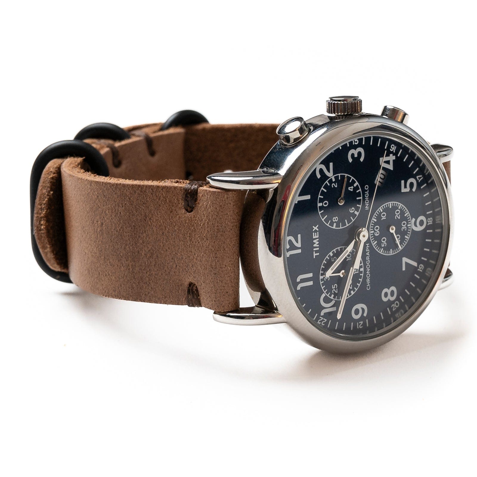 Leather Watch Band - Natural Popov Leather