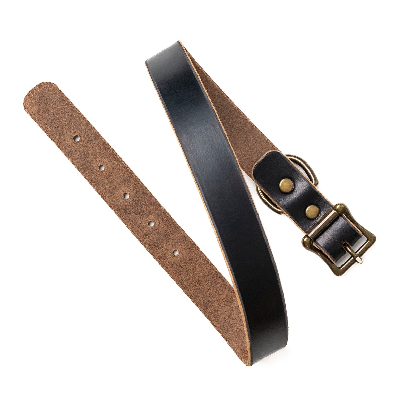 Matching Dog Collar & Leash Bundle - Black Popov Leather®
