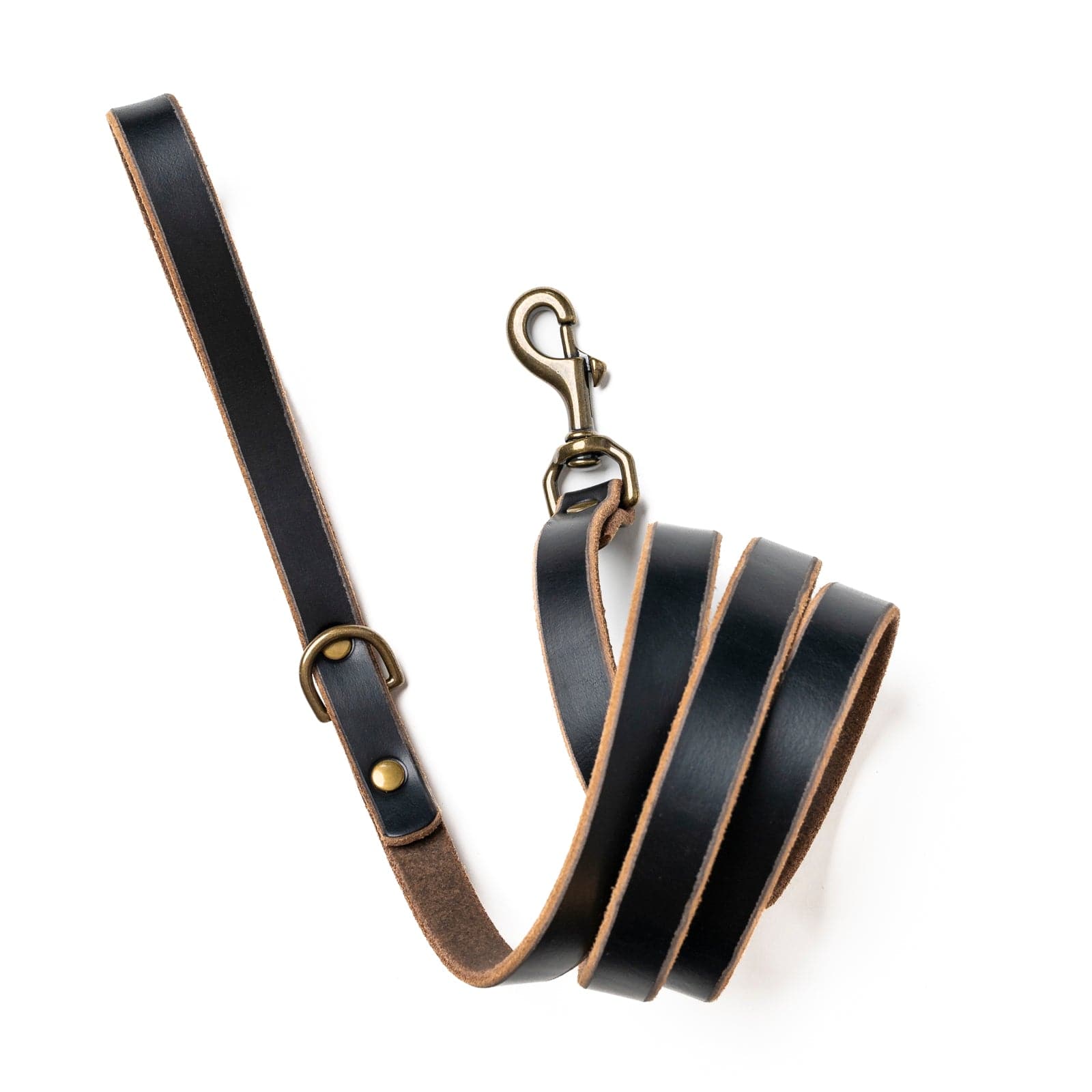 Matching Dog Collar & Leash Bundle - Black Popov Leather®