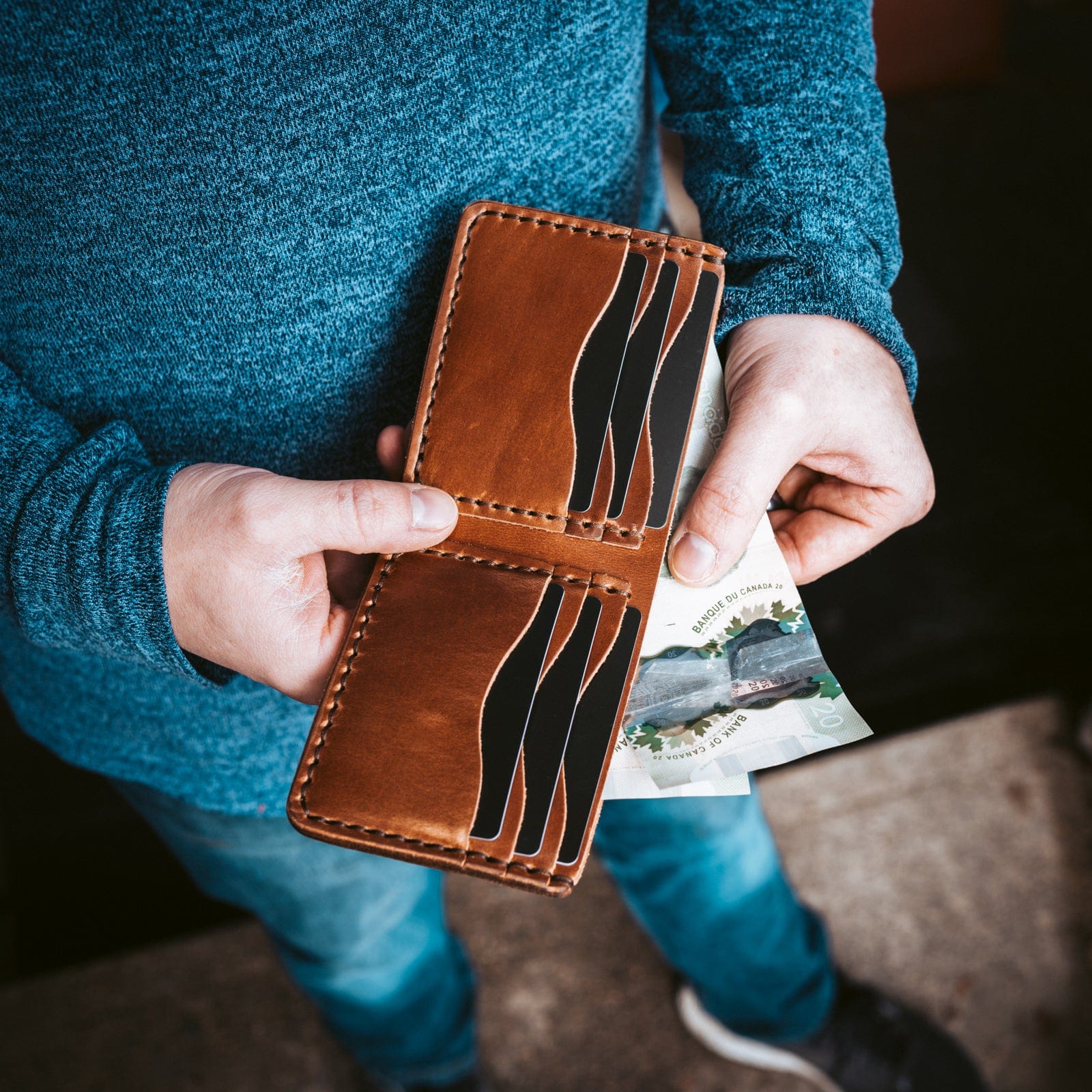 Traditional Bifold Leather Wallet Popov Leather®
