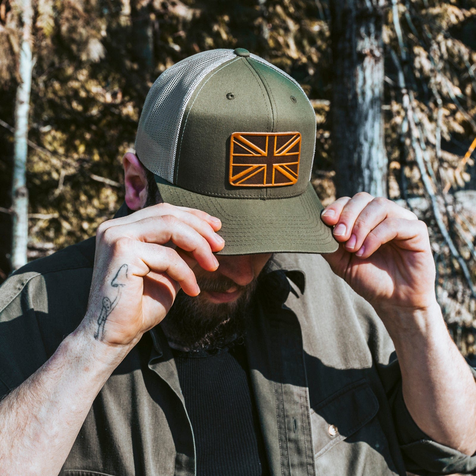 UK Flag Hat Popov Leather®