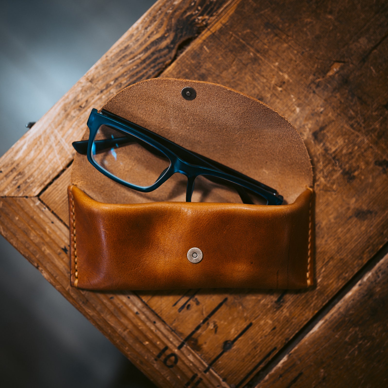 leather glasses case