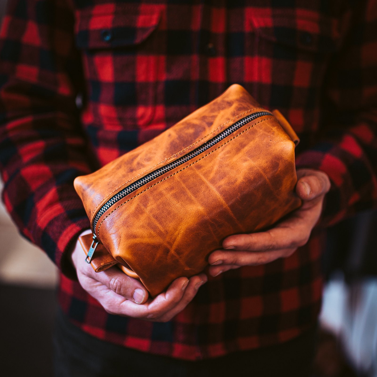 Leather Toiletry Bag