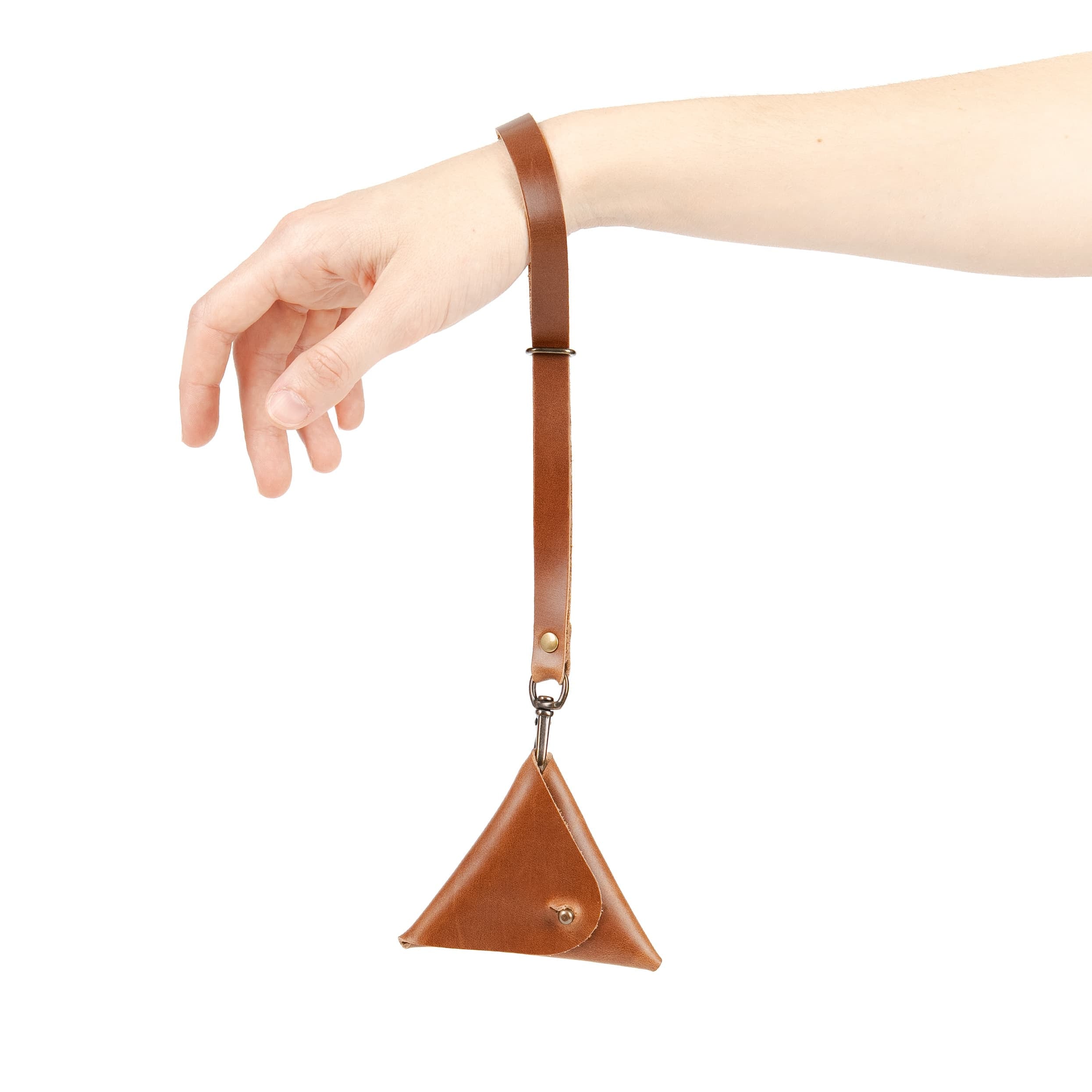 Leather Triangle Pouch