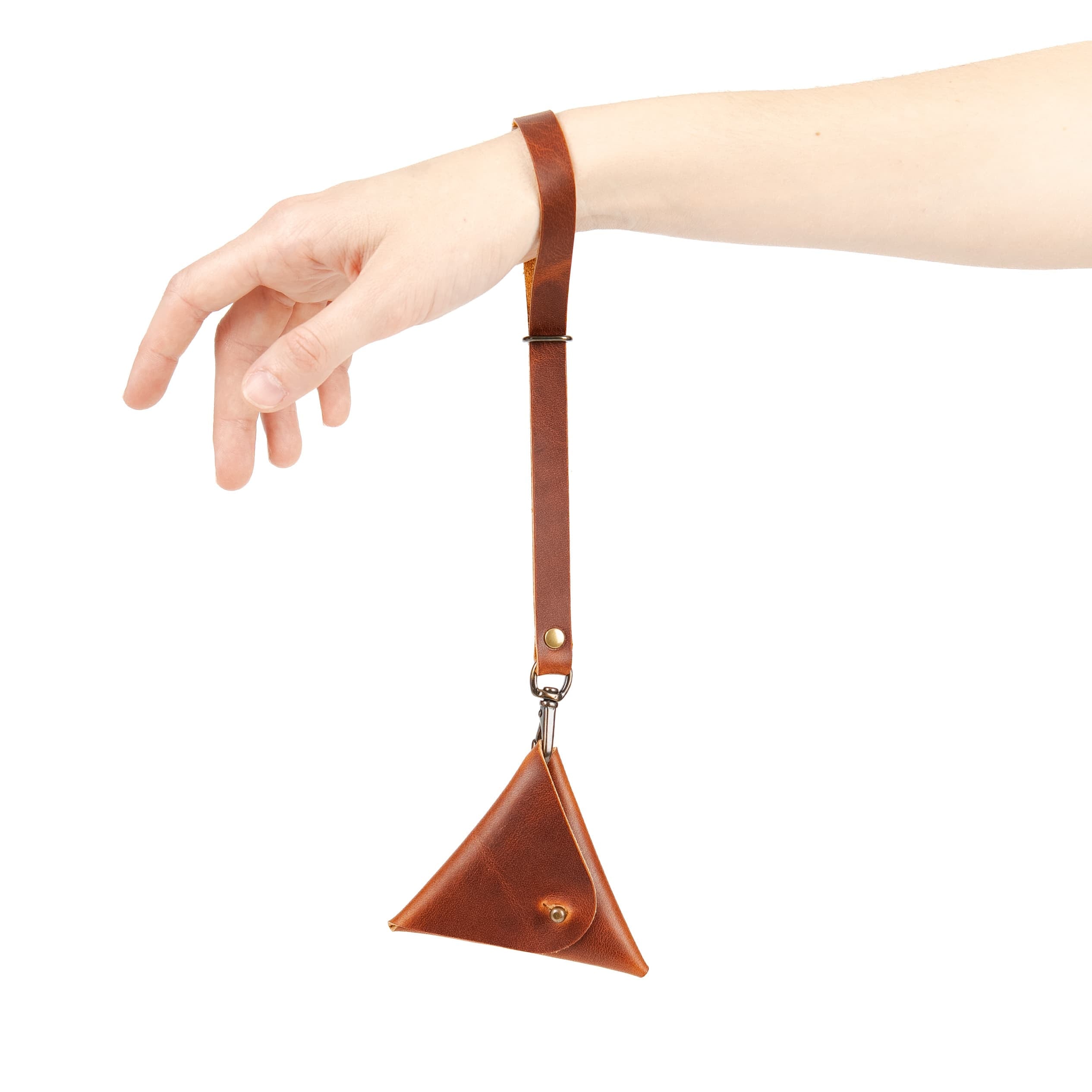 Leather Triangle Pouch