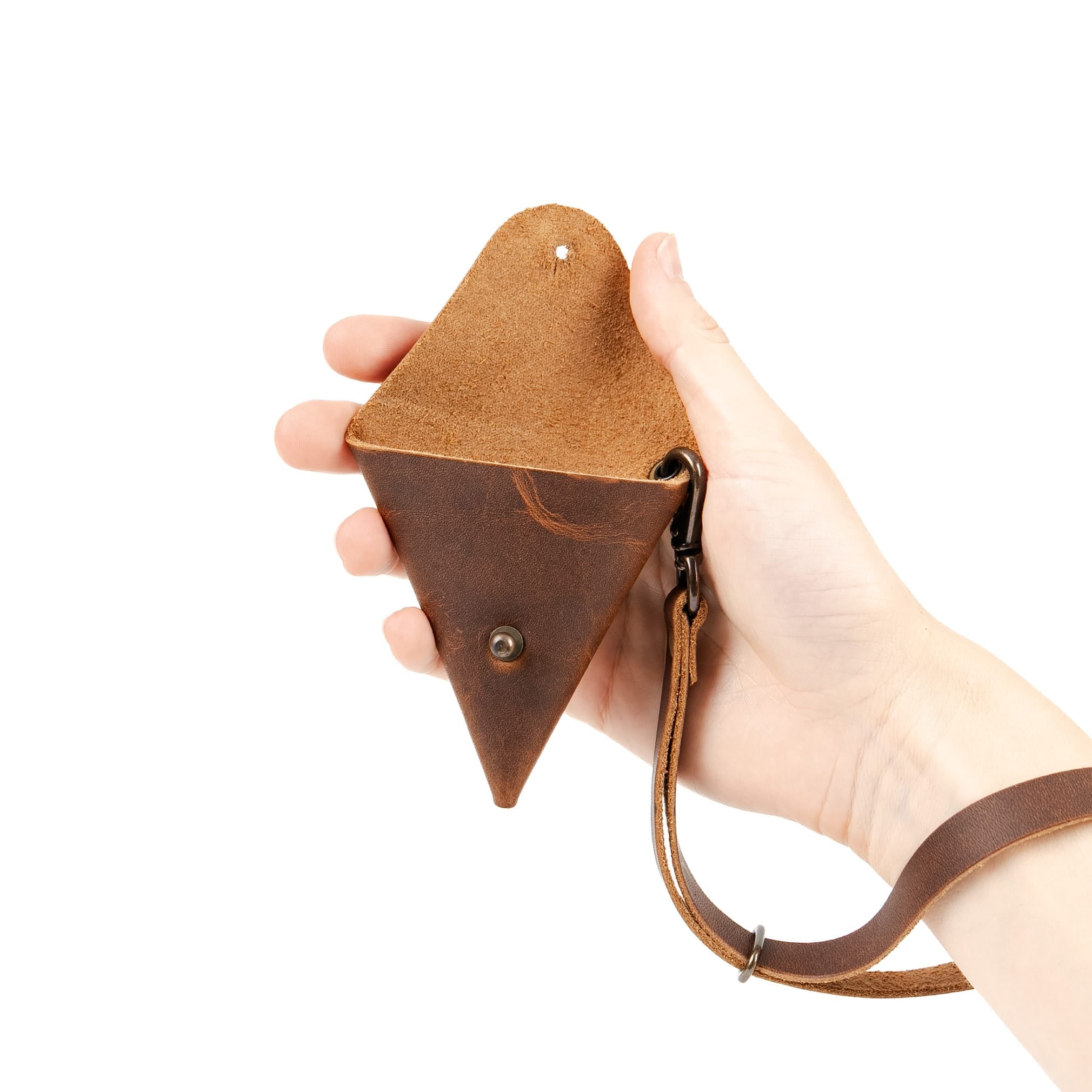 Leather Triangle Pouch