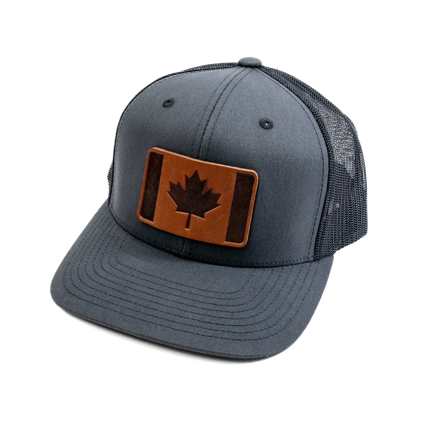Canadian Flag Trucker Hat - Popov Leather®