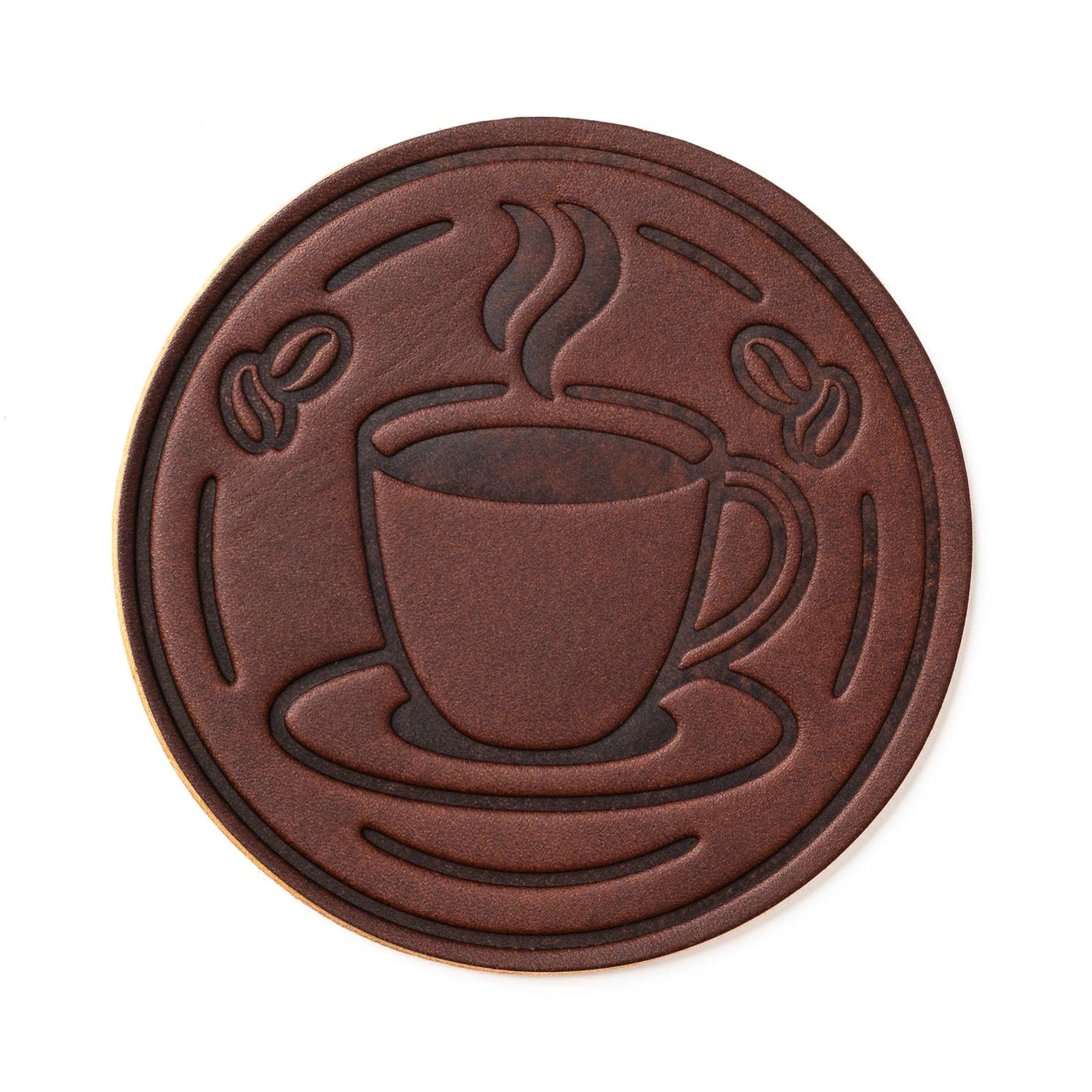 Coffee Coasters - Heritage Brown - 4 Pack Popov Leather