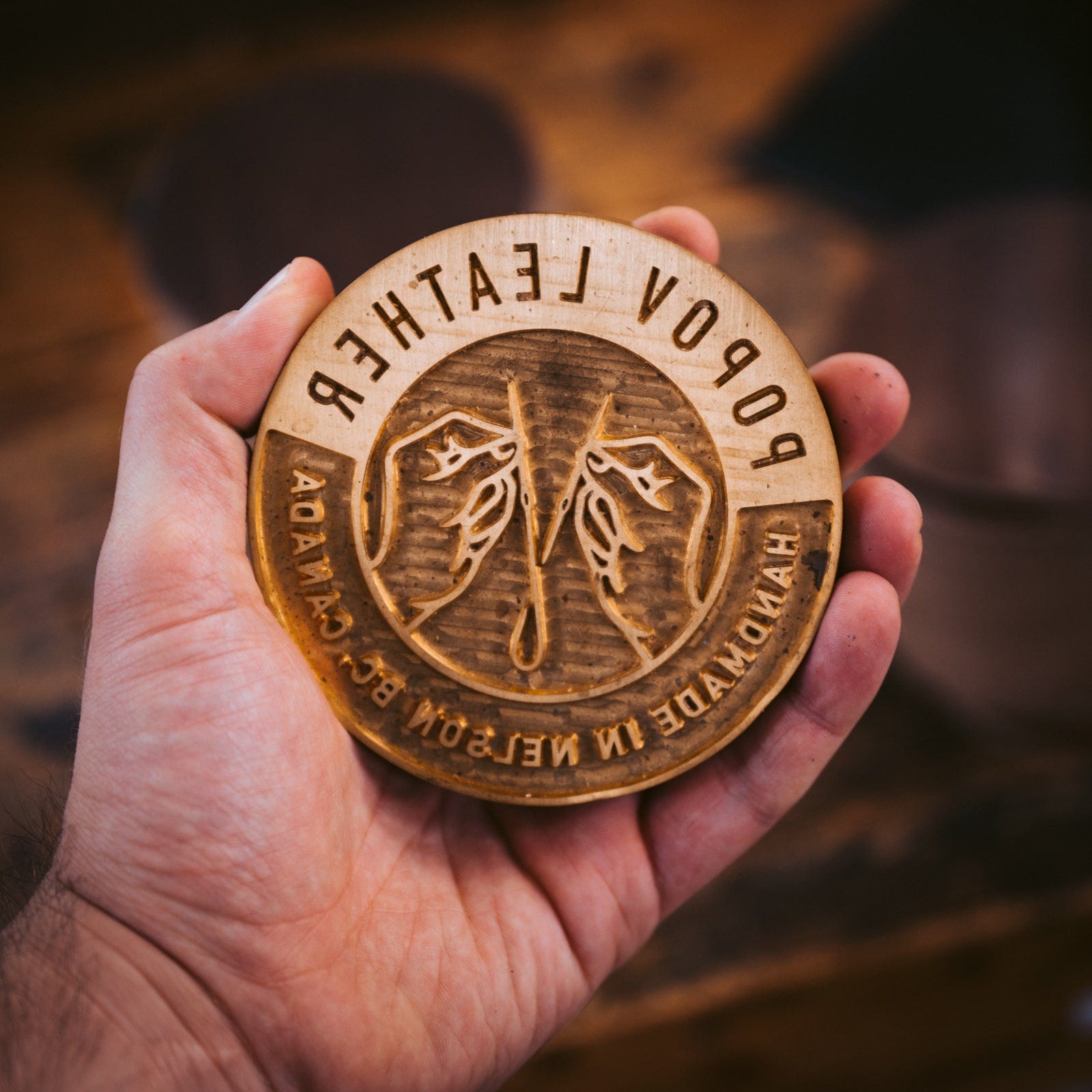 Custom Brass Stamp Popov Leather®