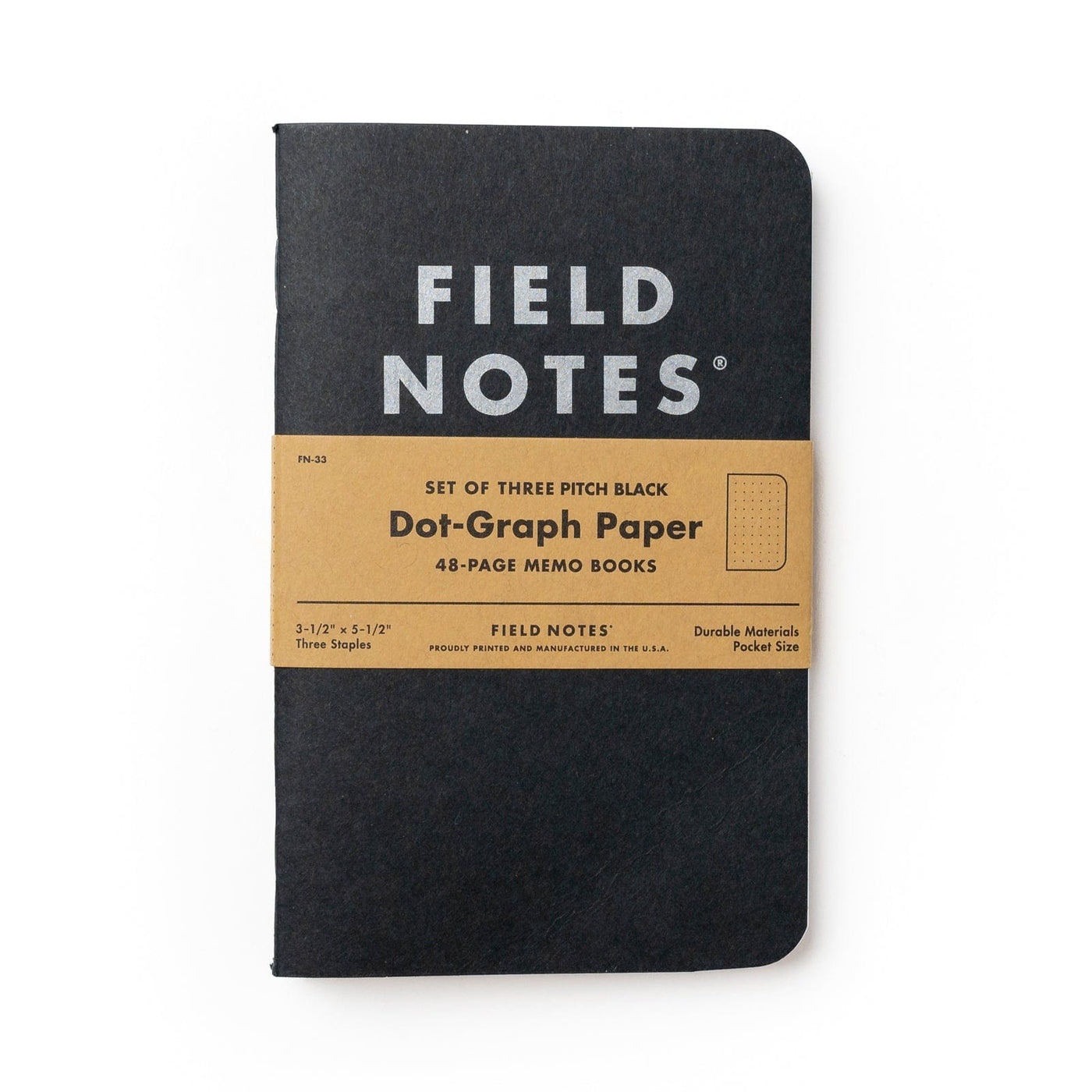 Field Notes Notebooks - Pitch Black Field Notes