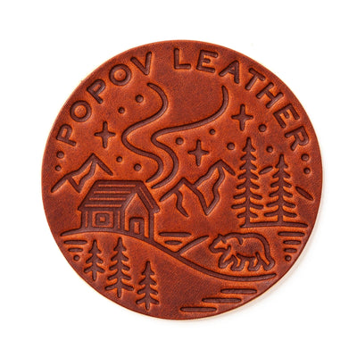Four Seasons Coasters - English Tan - 4 Pack Popov Leather