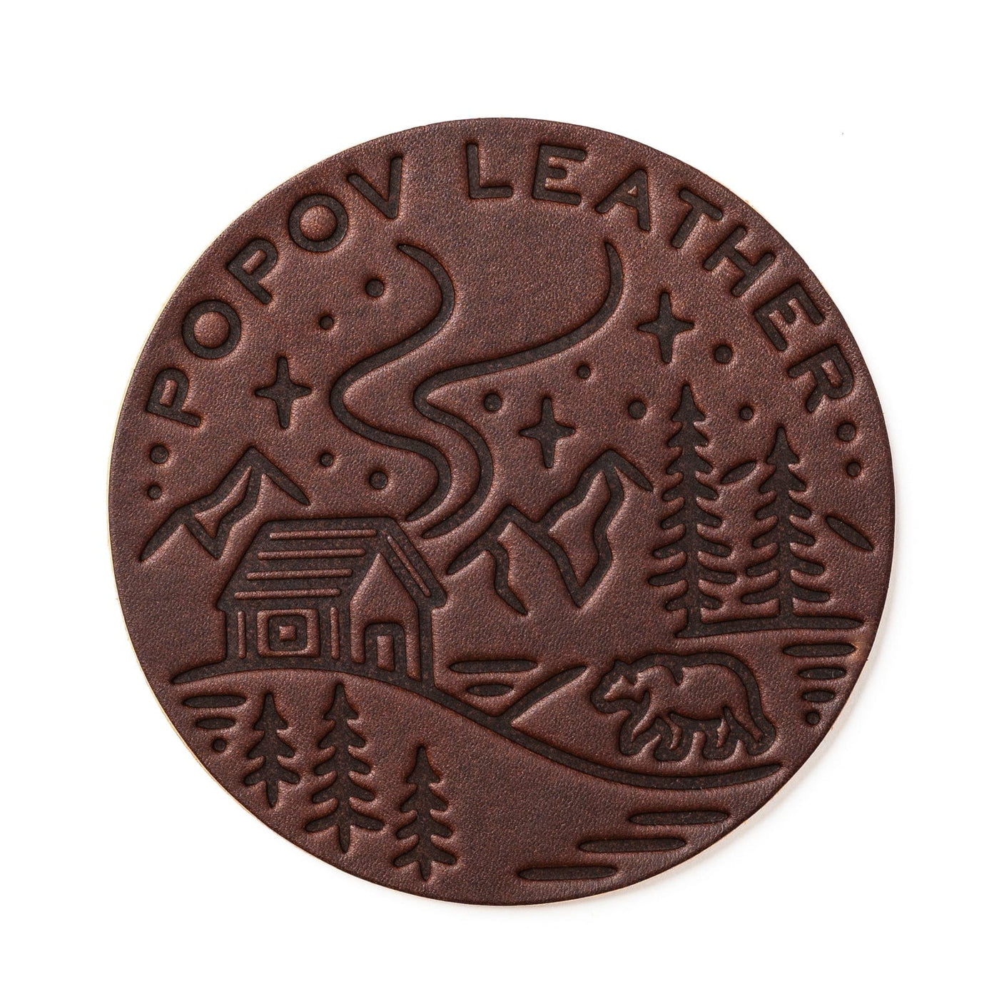 Four Seasons Coasters - Heritage Brown - 4 Pack Popov Leather