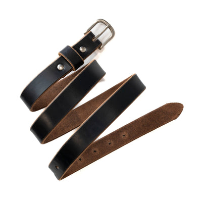 Leather 1" Dress Belt - Black Popov Leather®