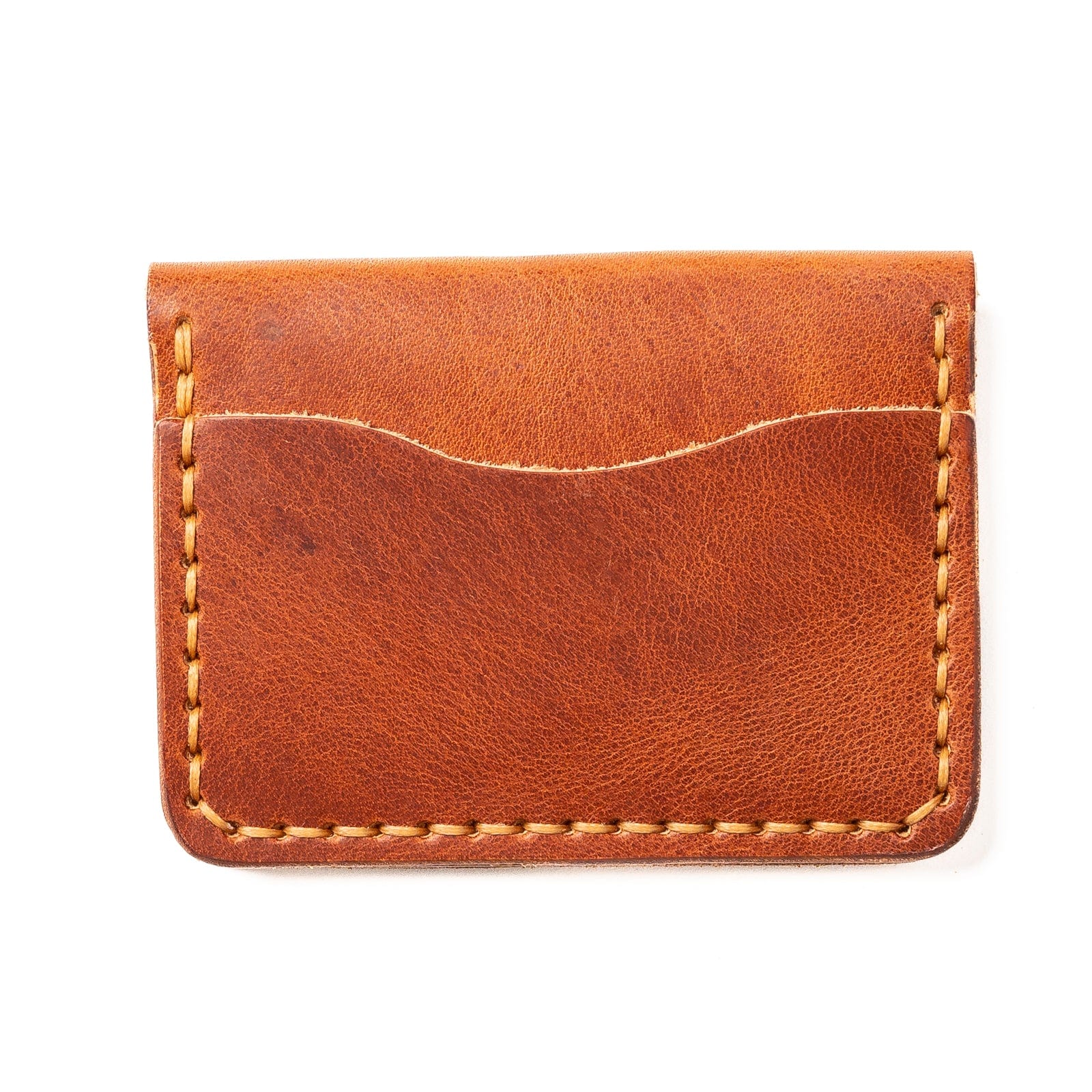 Leather 5 Card Wallet - English Tan Popov Leather