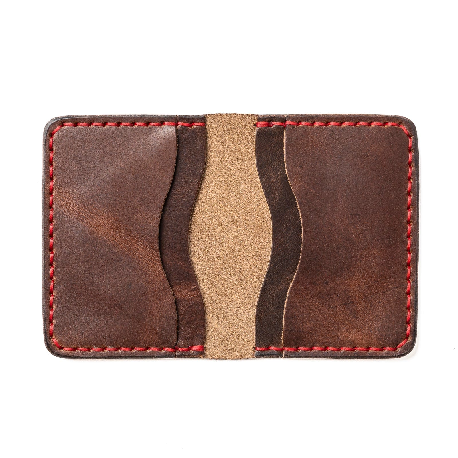 Leather 5 Card Wallet - Heritage Brown Popov Leather